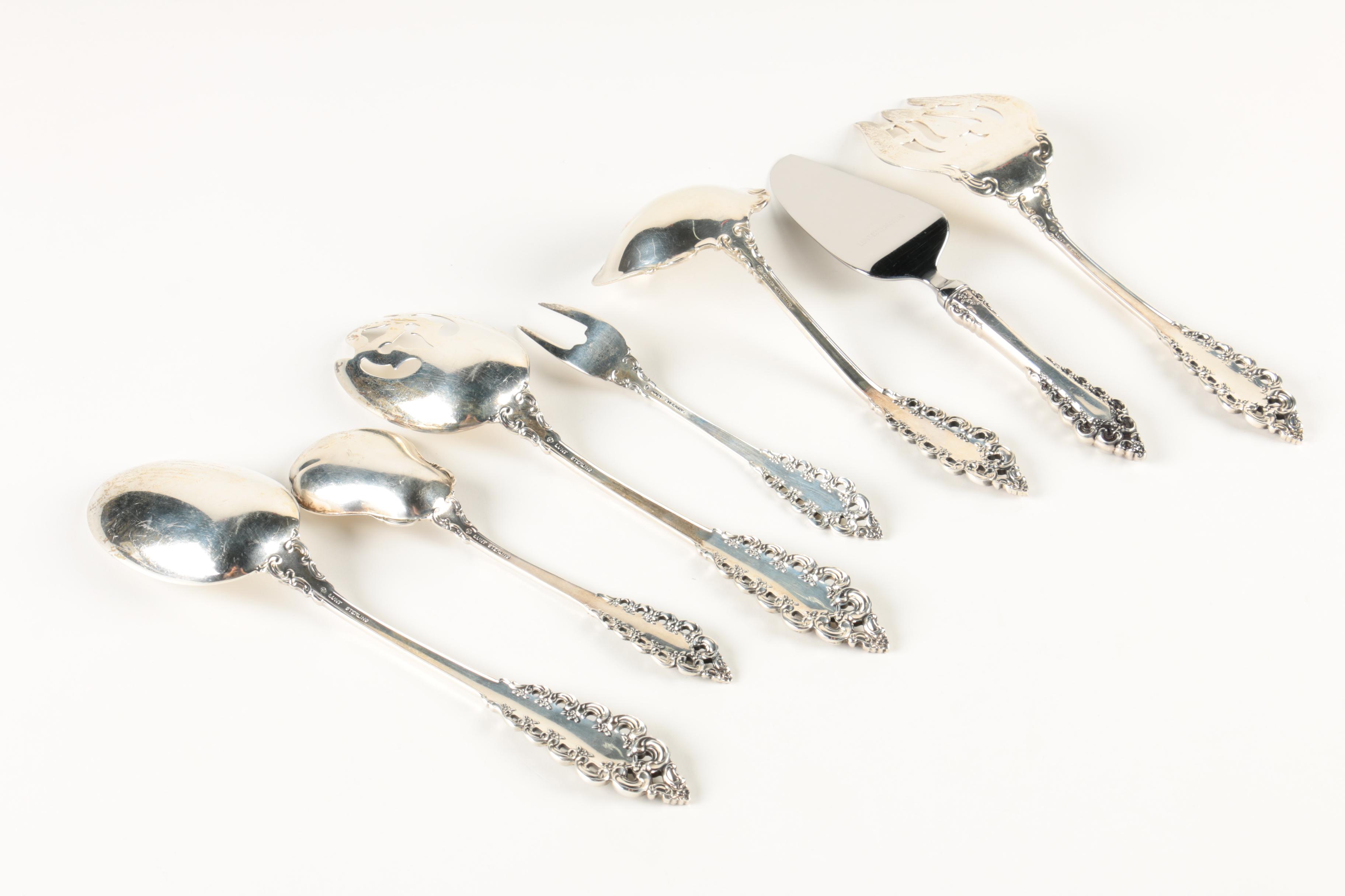 Lunt "Florentine Scroll" Sterling Silver Flatware Set