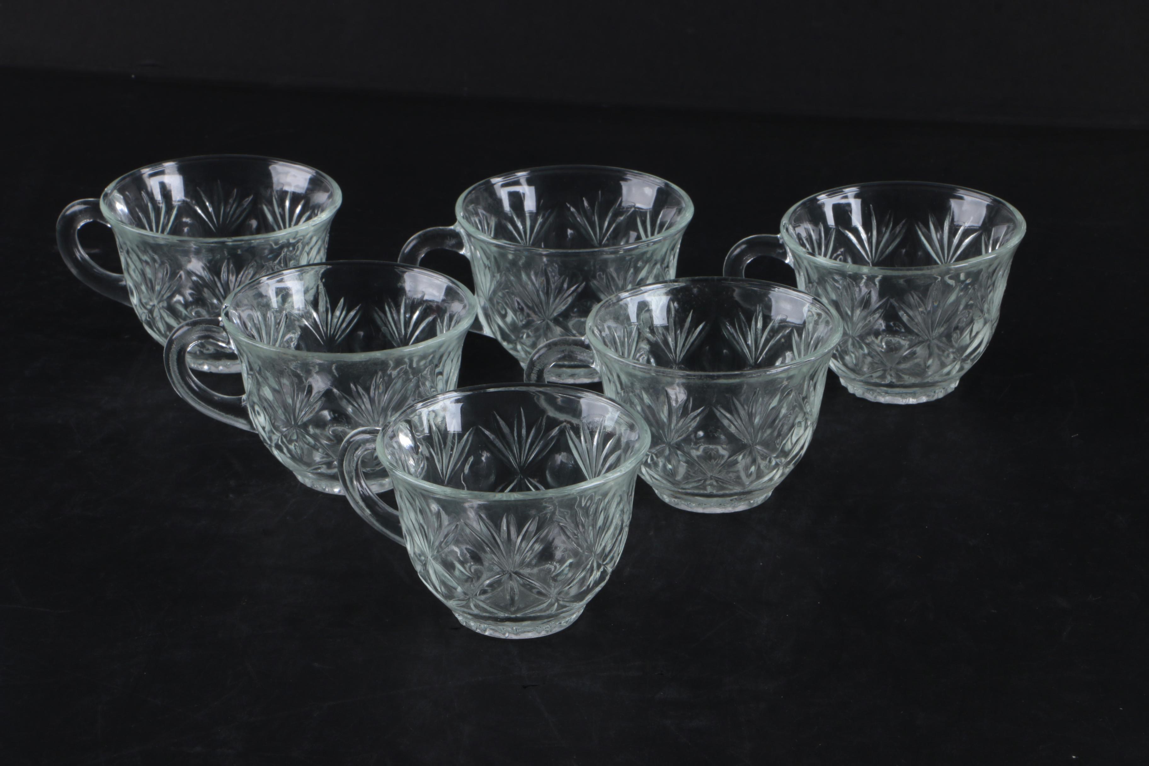 Cut Crystal Punch Bowl Set