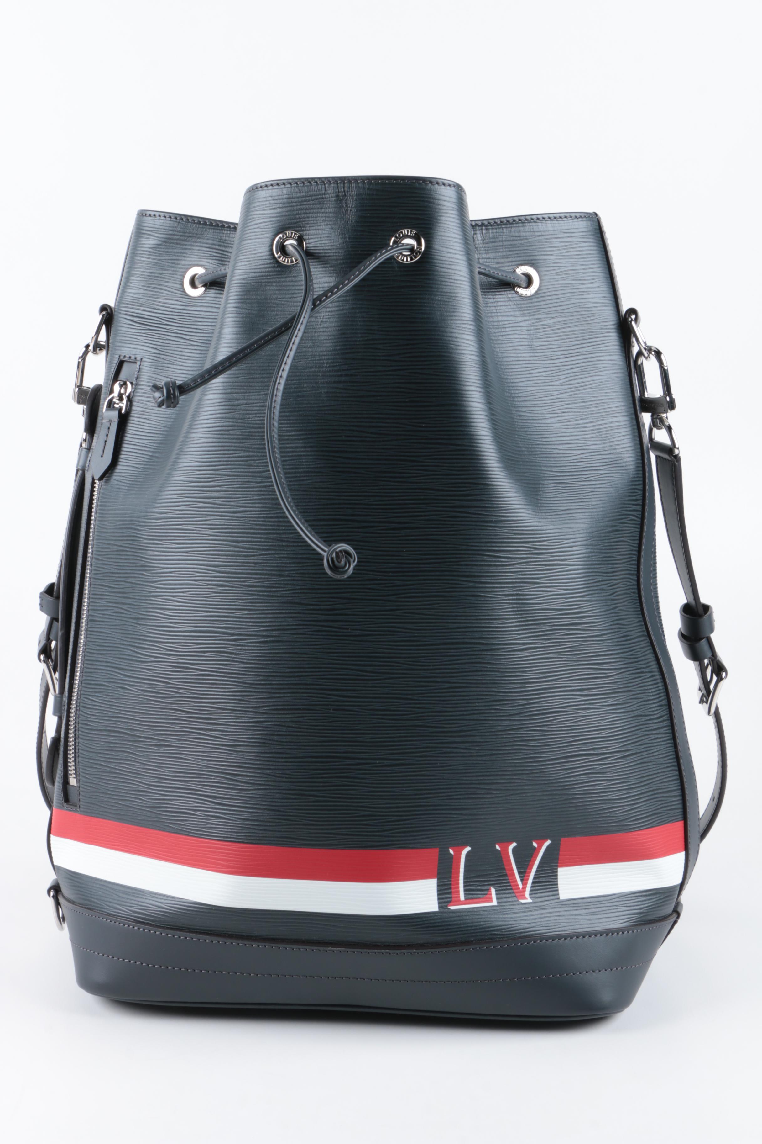 Limited Edition Louis Vuitton Epi Noé Marin Bag and Wallet