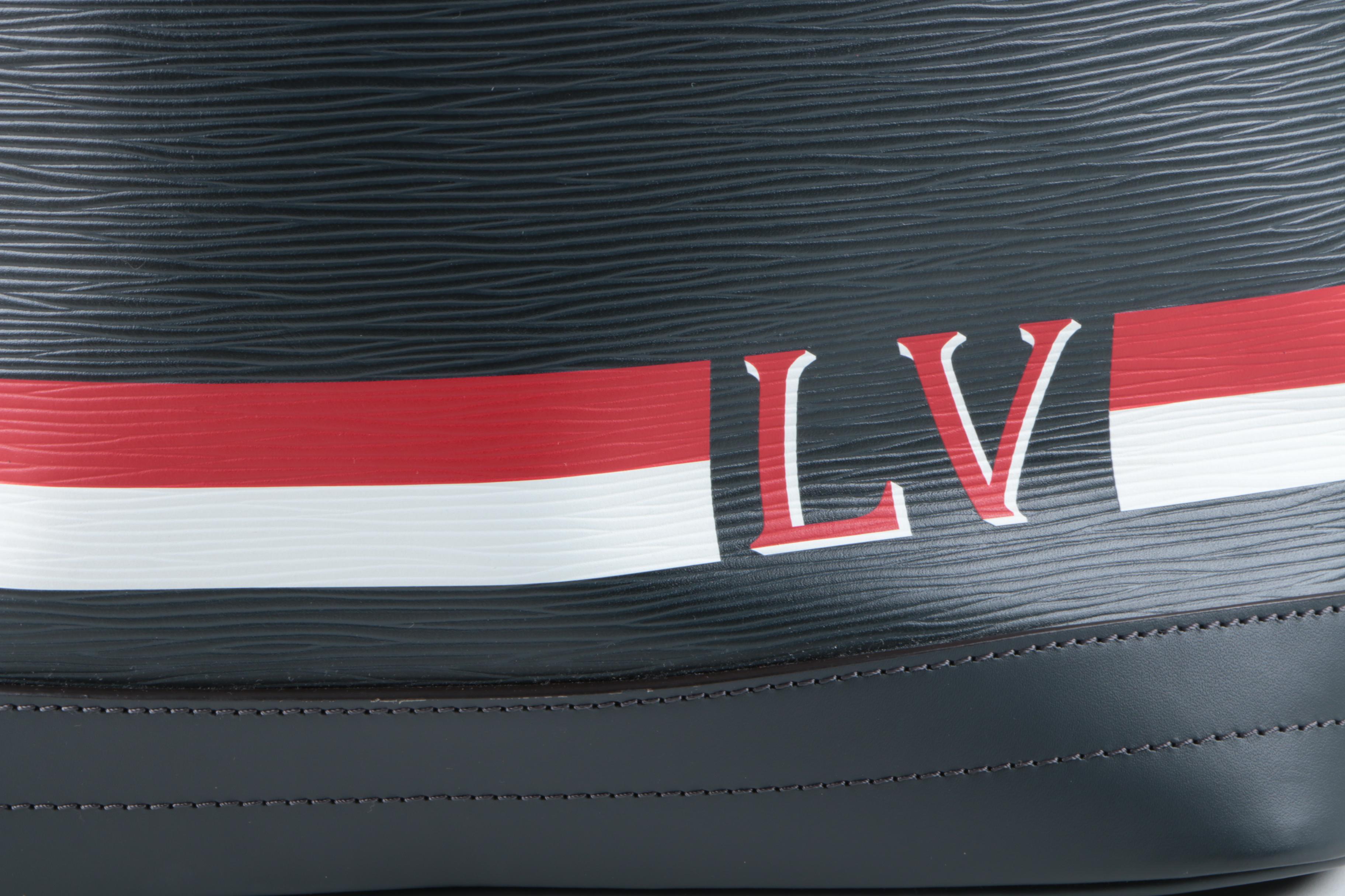 Limited Edition Louis Vuitton Epi Noé Marin Bag and Wallet