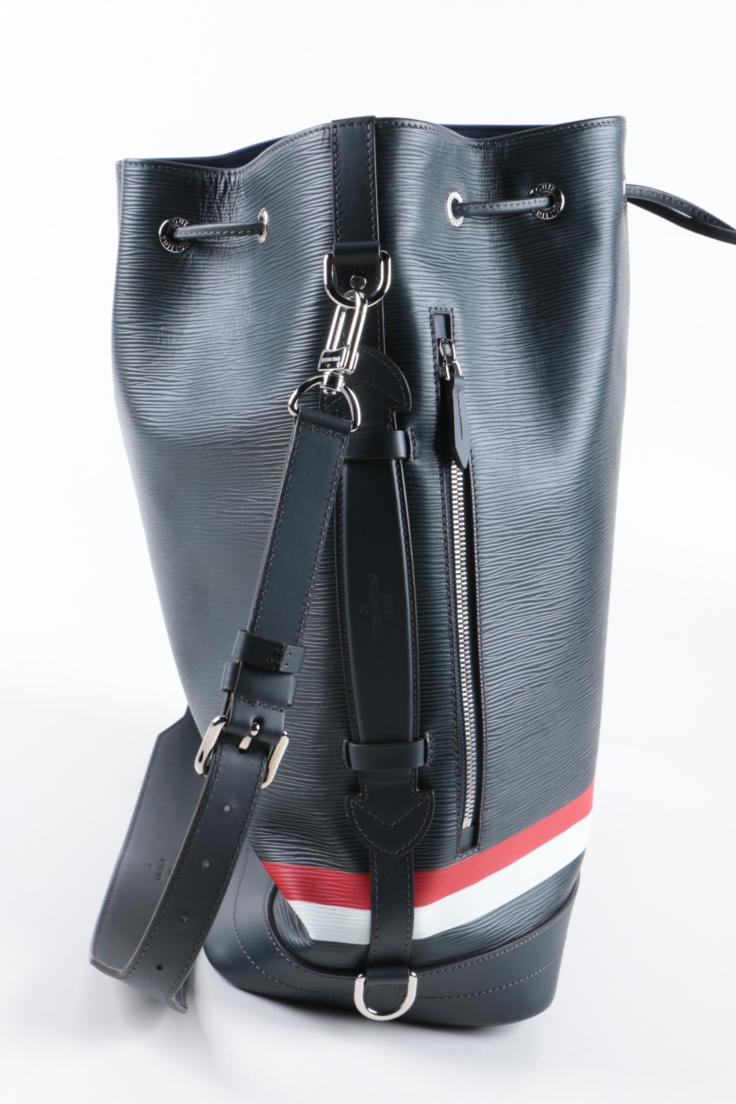 Limited Edition Louis Vuitton Epi Noé Marin Bag and Wallet