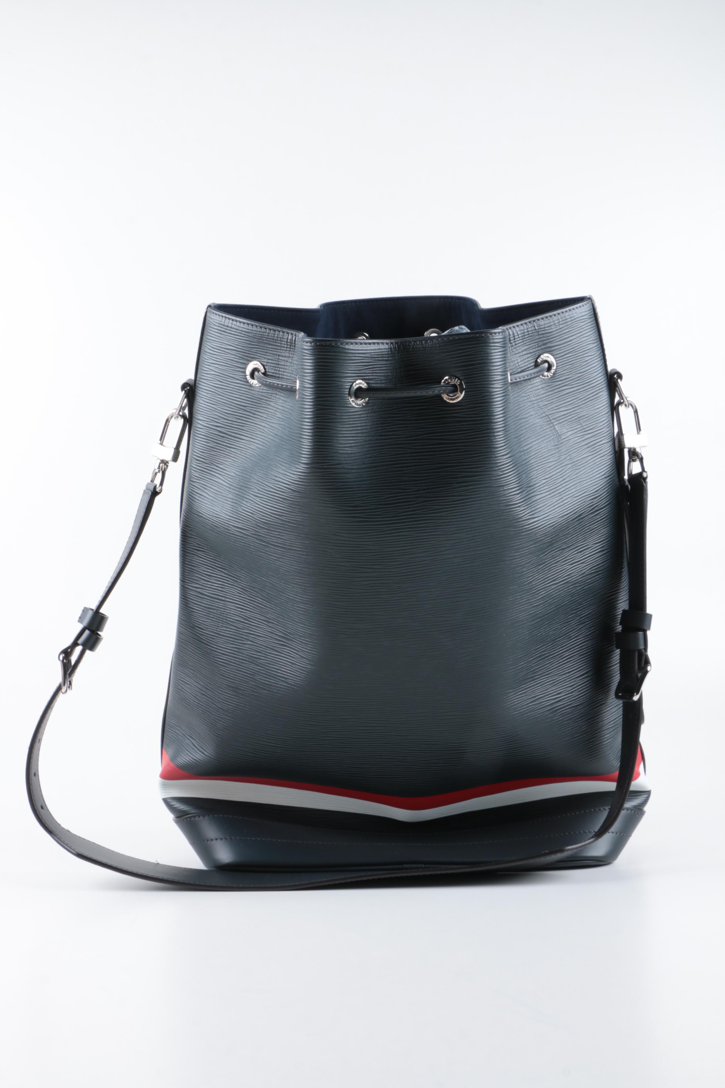 Limited Edition Louis Vuitton Epi Noé Marin Bag and Wallet