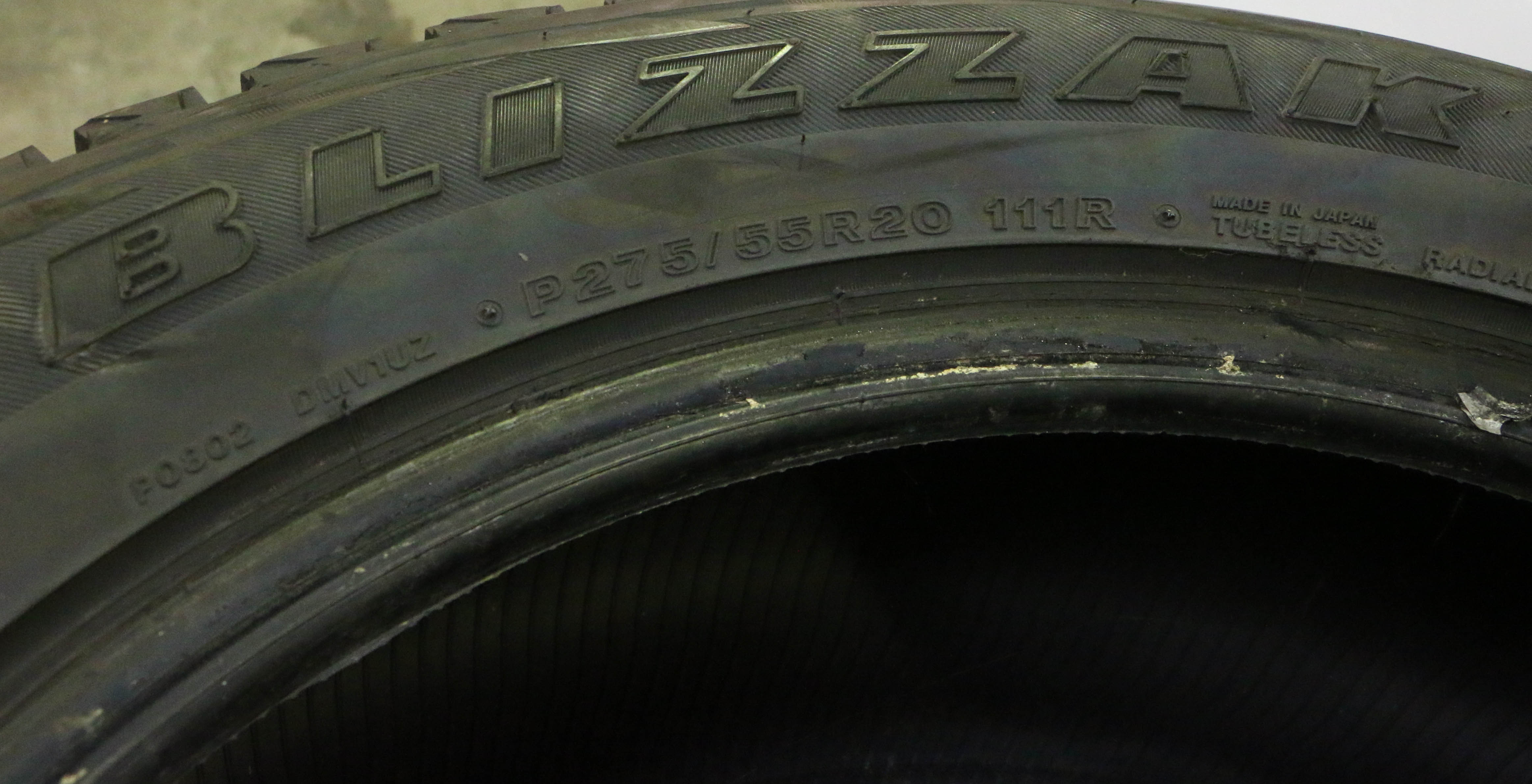 Set of Four Firestone "Blizzak" DM-V1 Truck Tires
