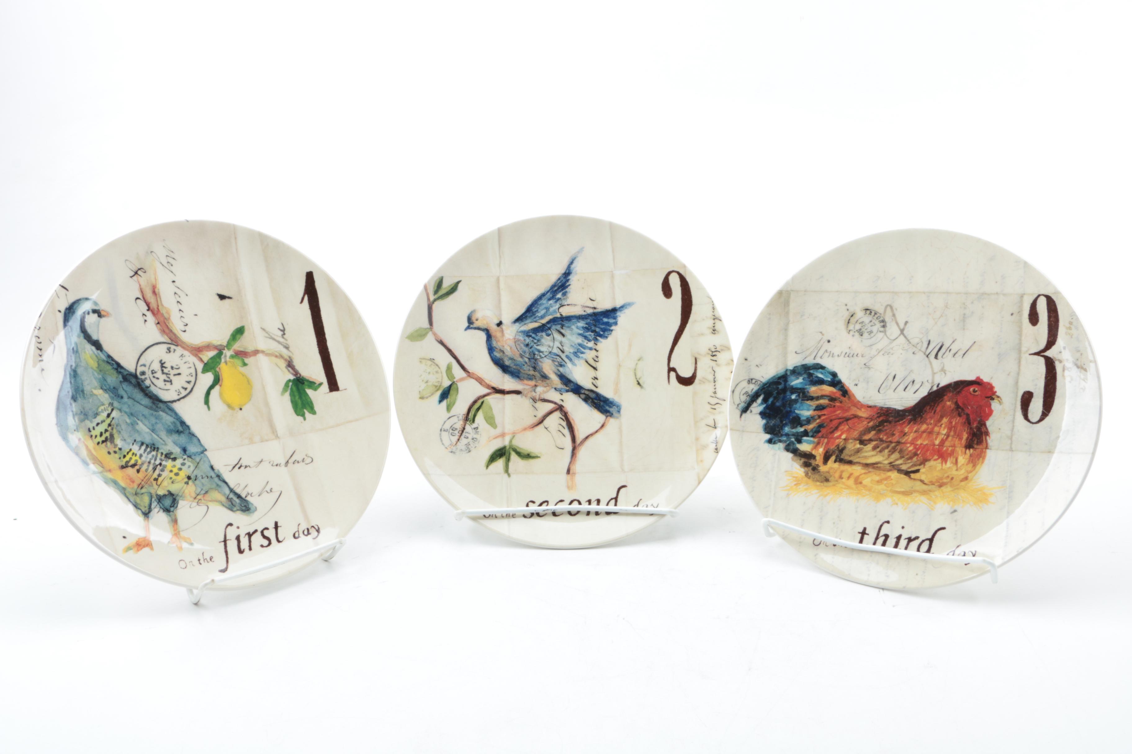 Williams-Sonoma "Twelve Days of Christmas" Plates