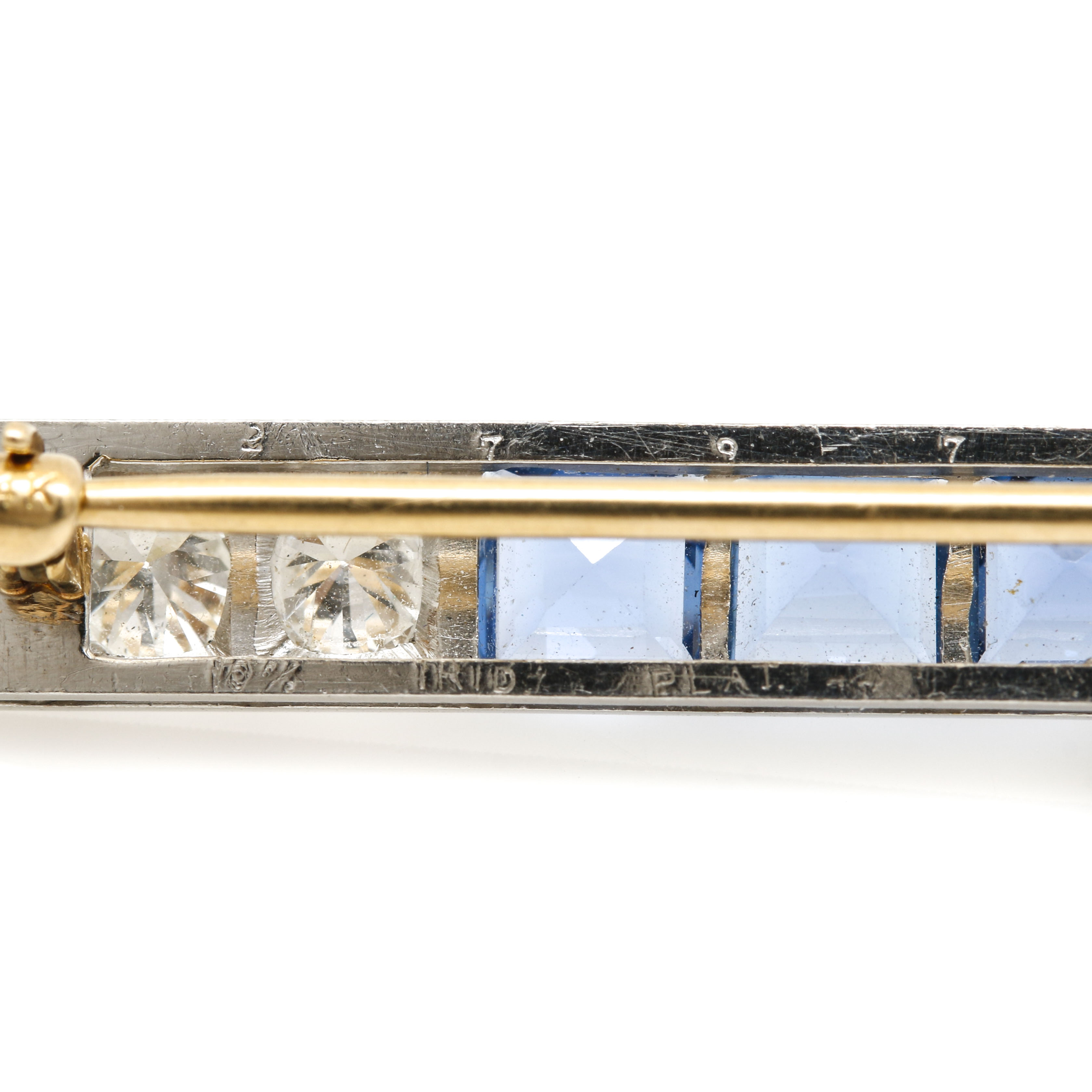 Art Deco Platinum and 14K White Gold 1.84 CTW Diamond Brooch