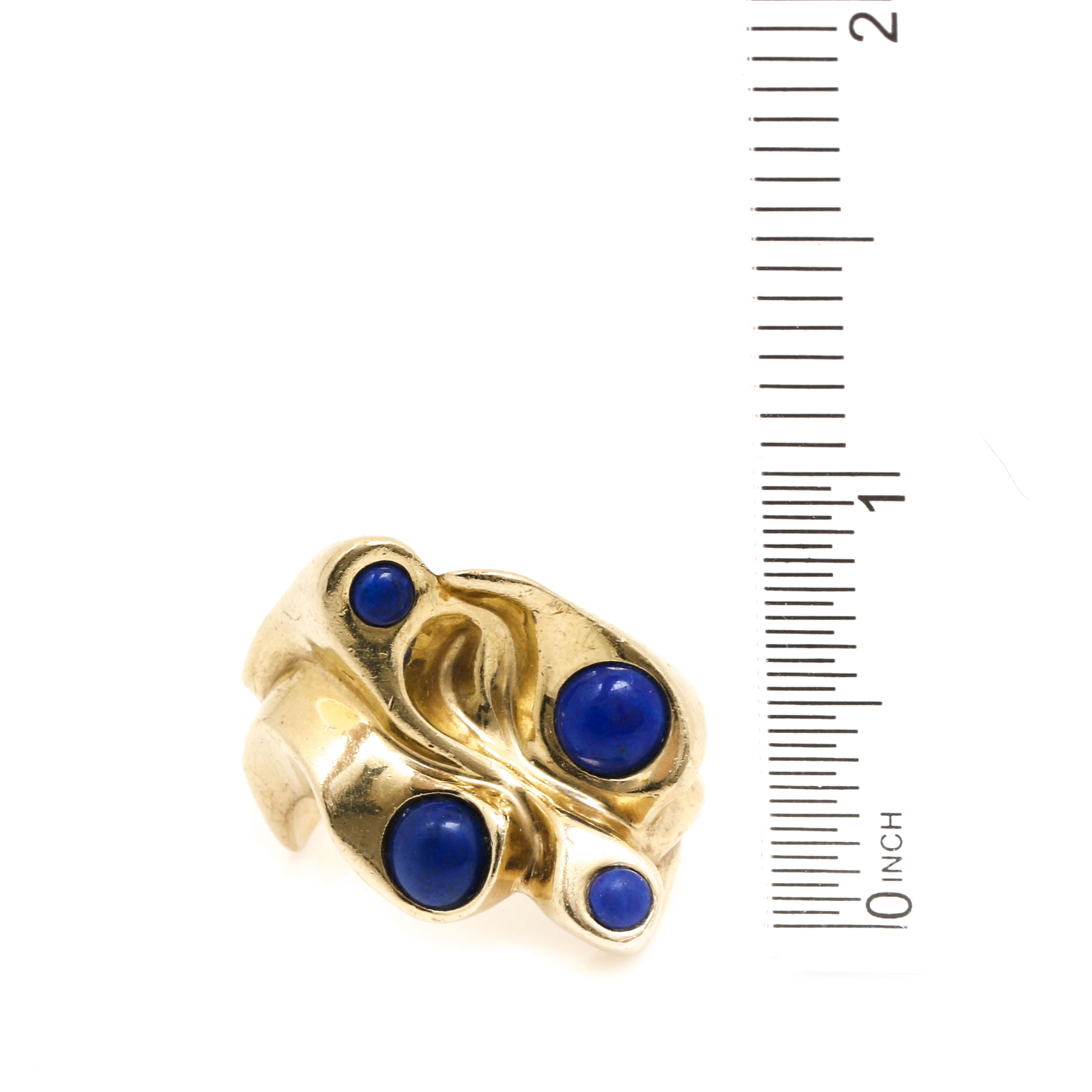 Lasnier 14K Yellow Gold Lapis Lazuli Ring
