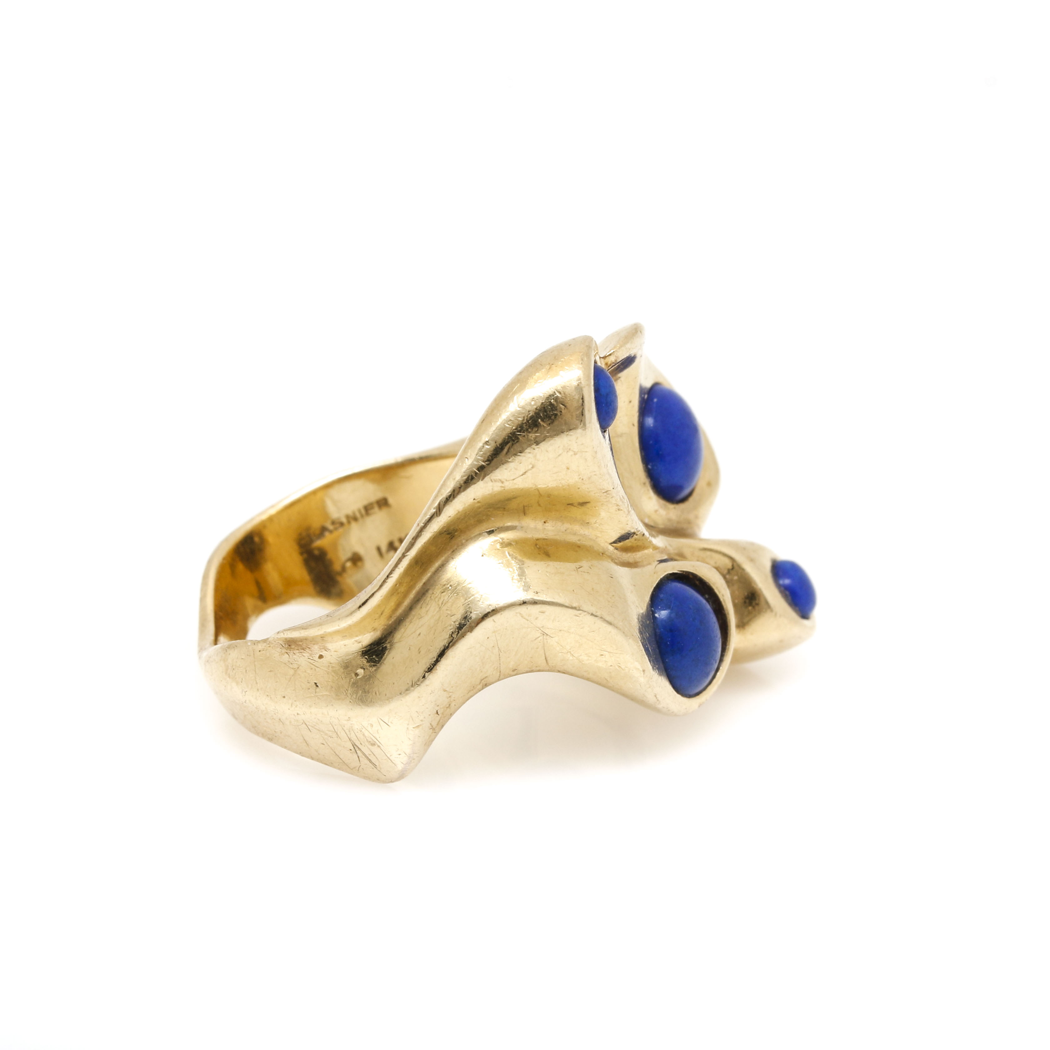 Lasnier 14K Yellow Gold Lapis Lazuli Ring