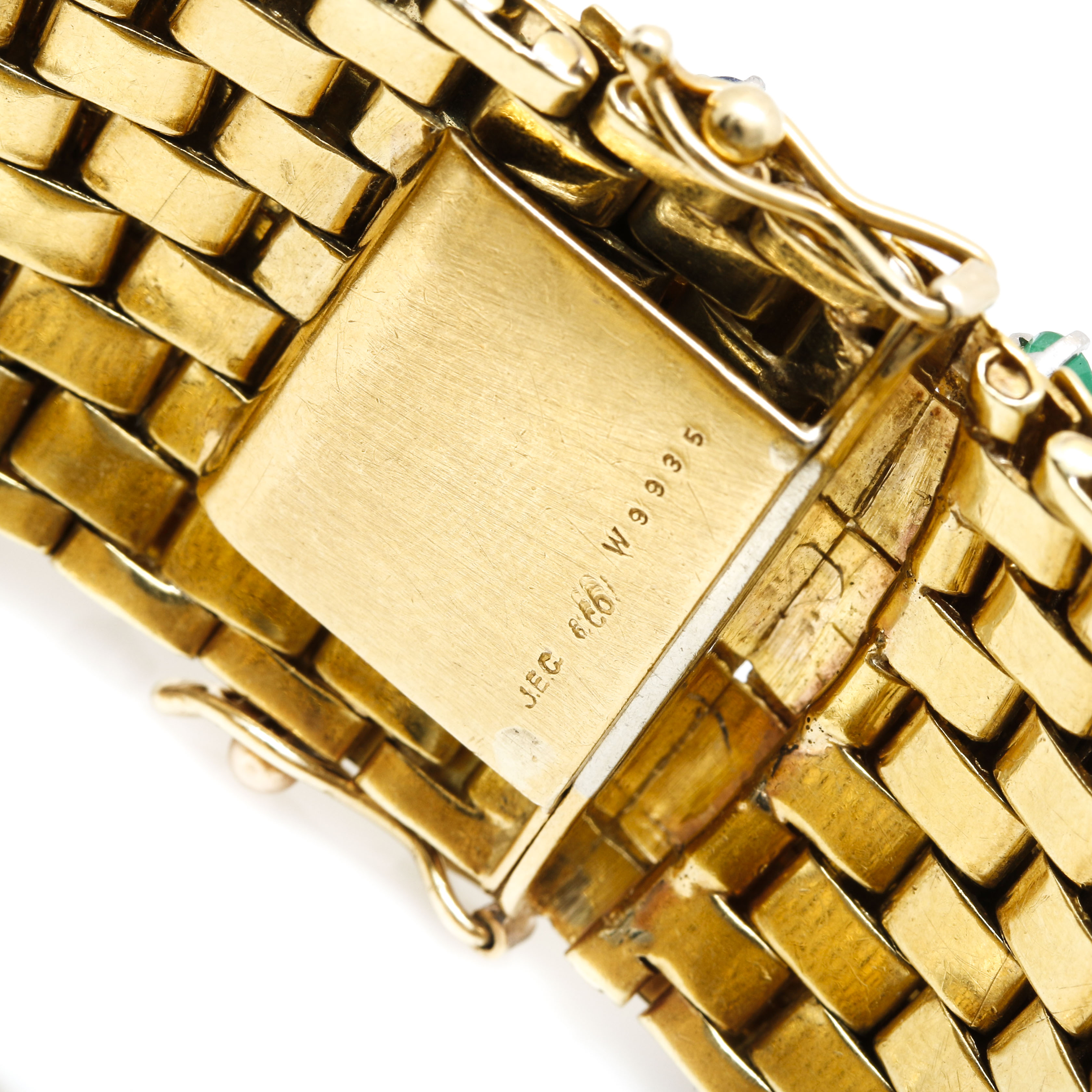 14K Yellow Gold 1.92 CTW Diamond, Sapphire, and Emerald Bracelet