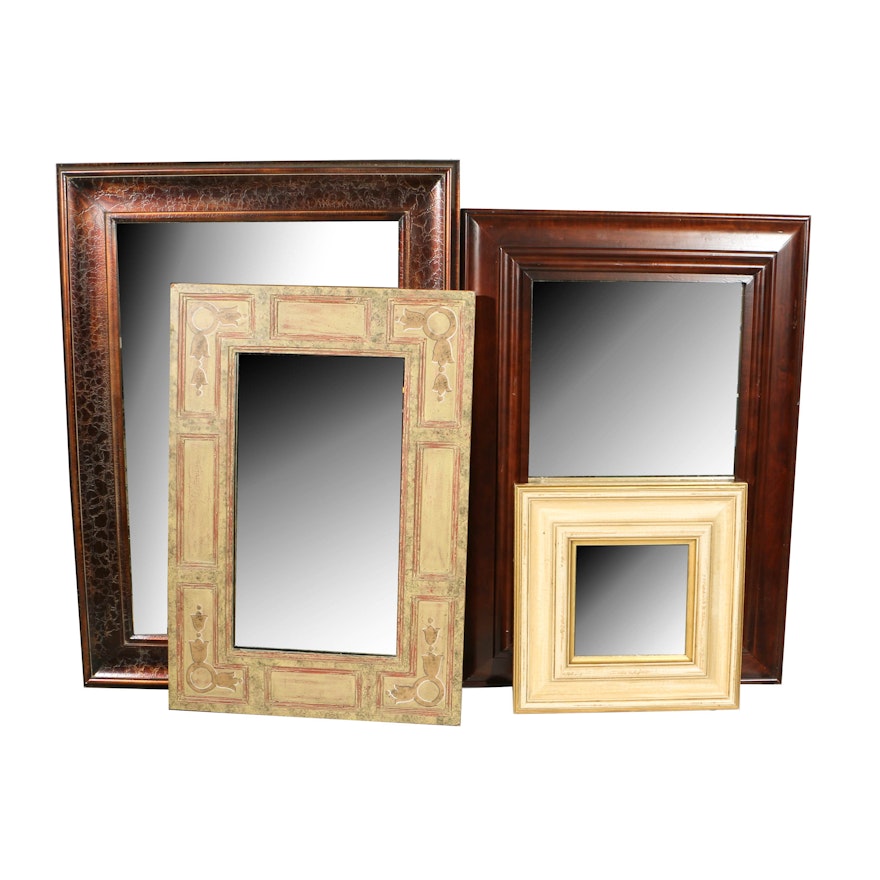 Four Decorative Wall Mirrors in Various Sizes