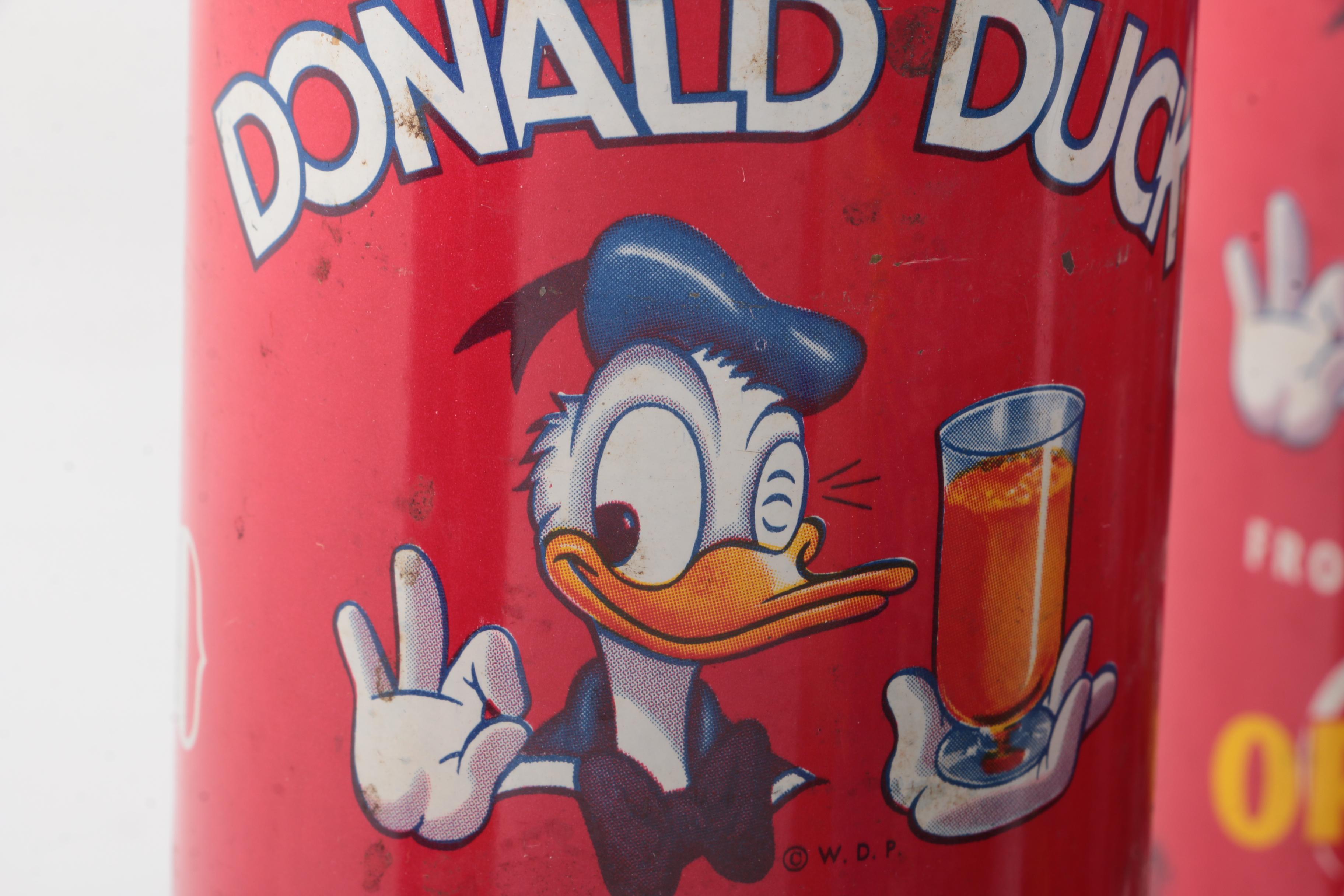Disney, Florida, and Other Metal Orange Juice Concentrate Cans