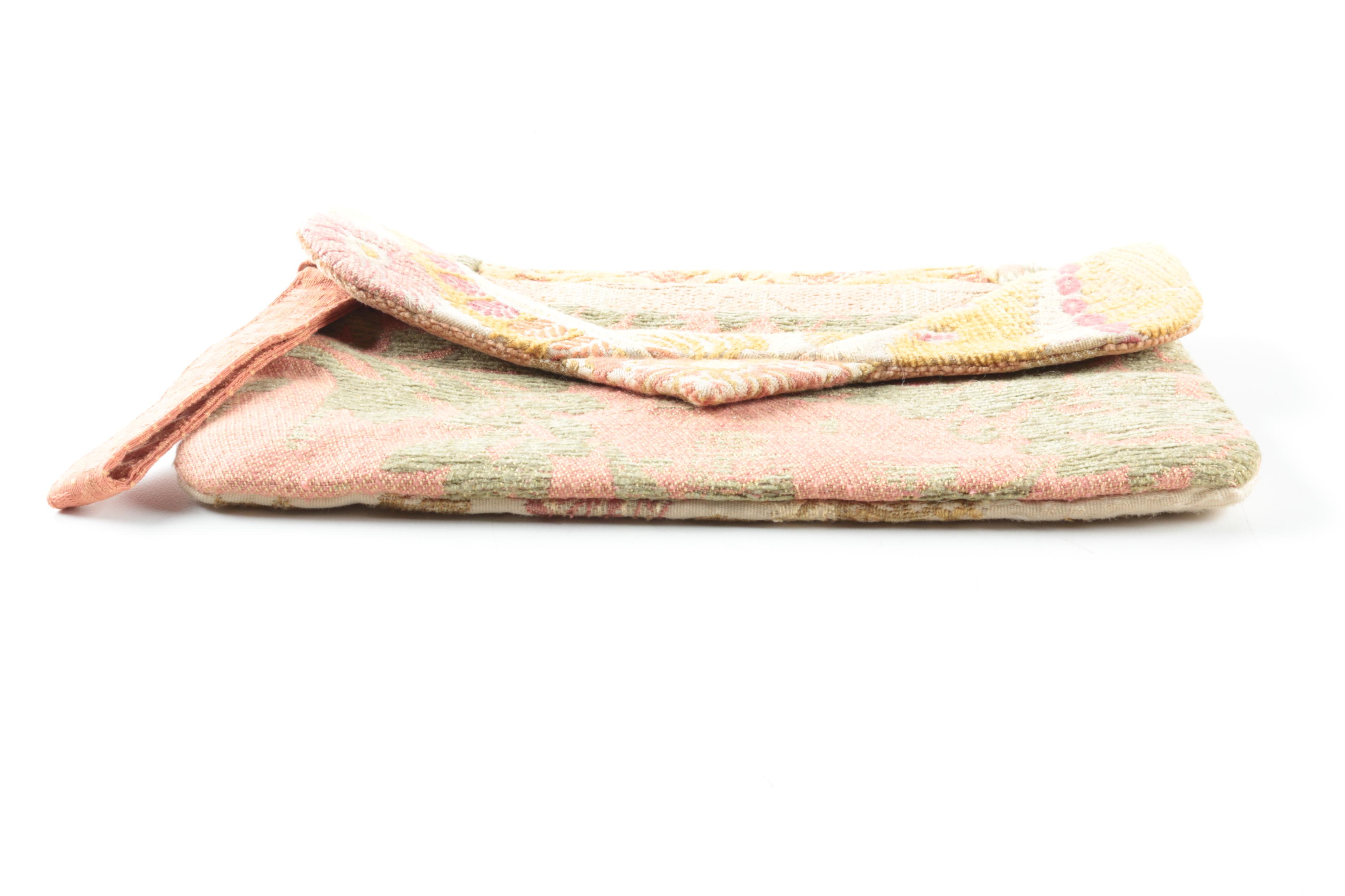 Vintage Hand Made Brocade Wristlet