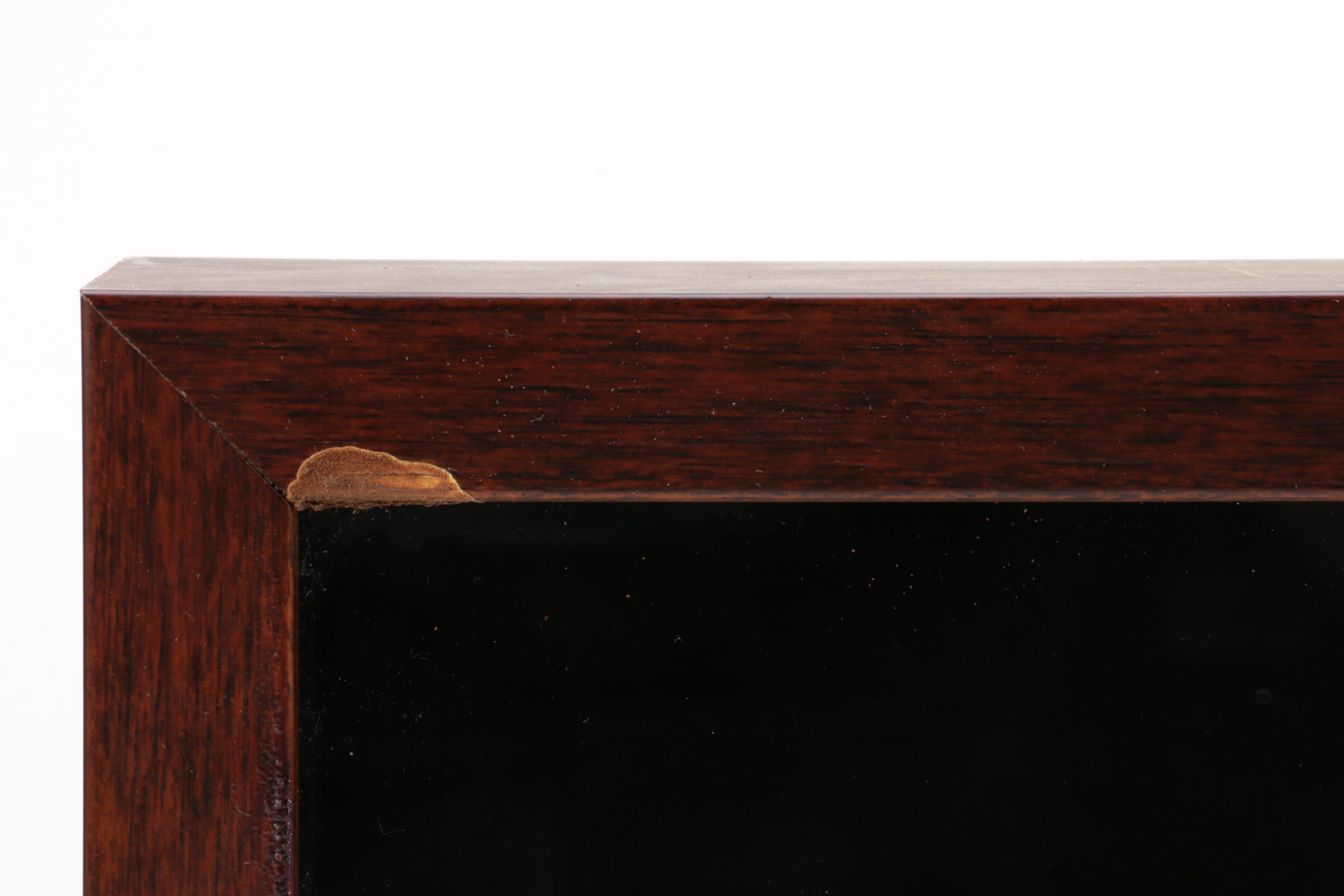 Antique Martin Frères Rosewood Flute in Frame, C. 1840-1890