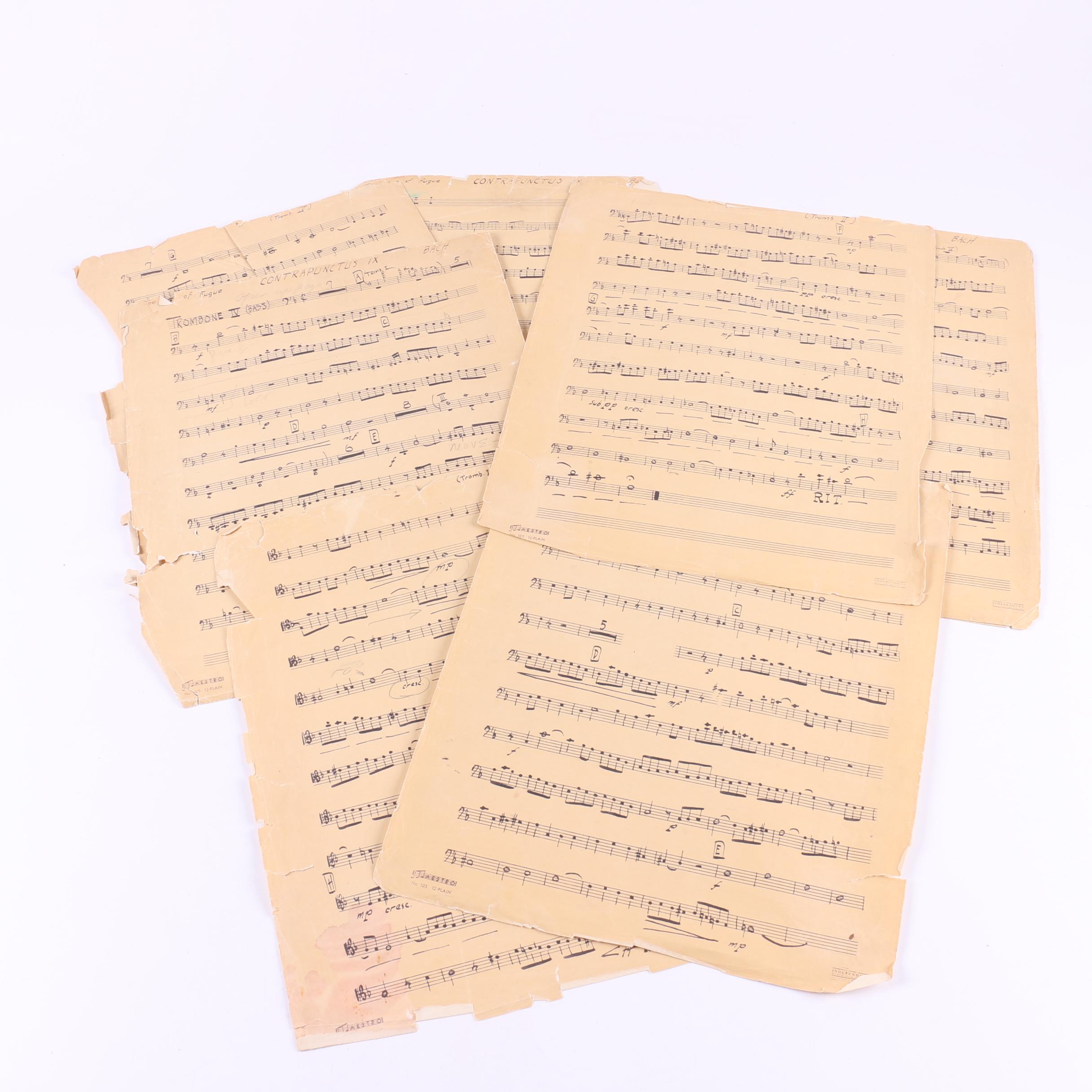 Sheet Music Including Bach's "Matthäus-Passion"