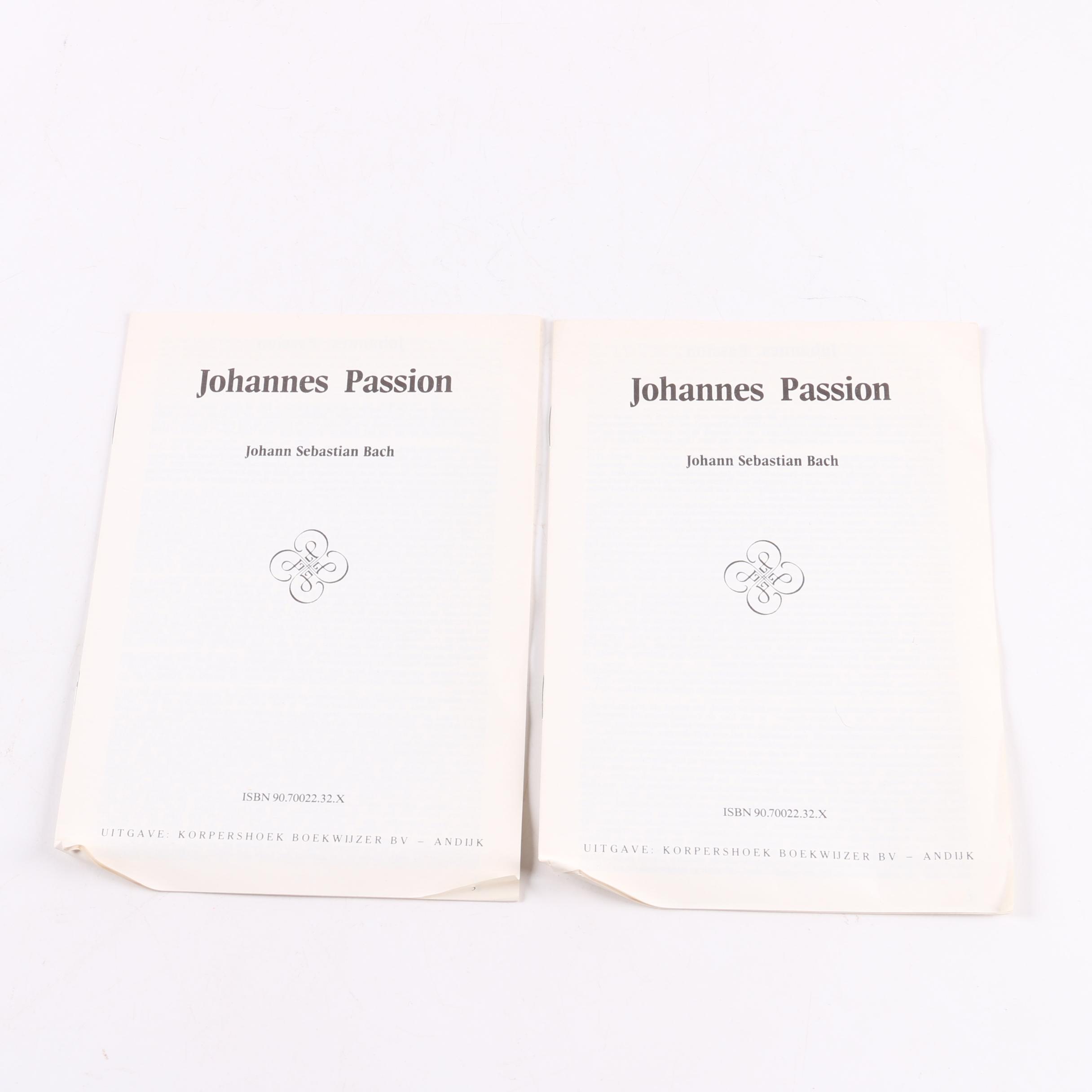 Sheet Music Including Bach's "Matthäus-Passion"