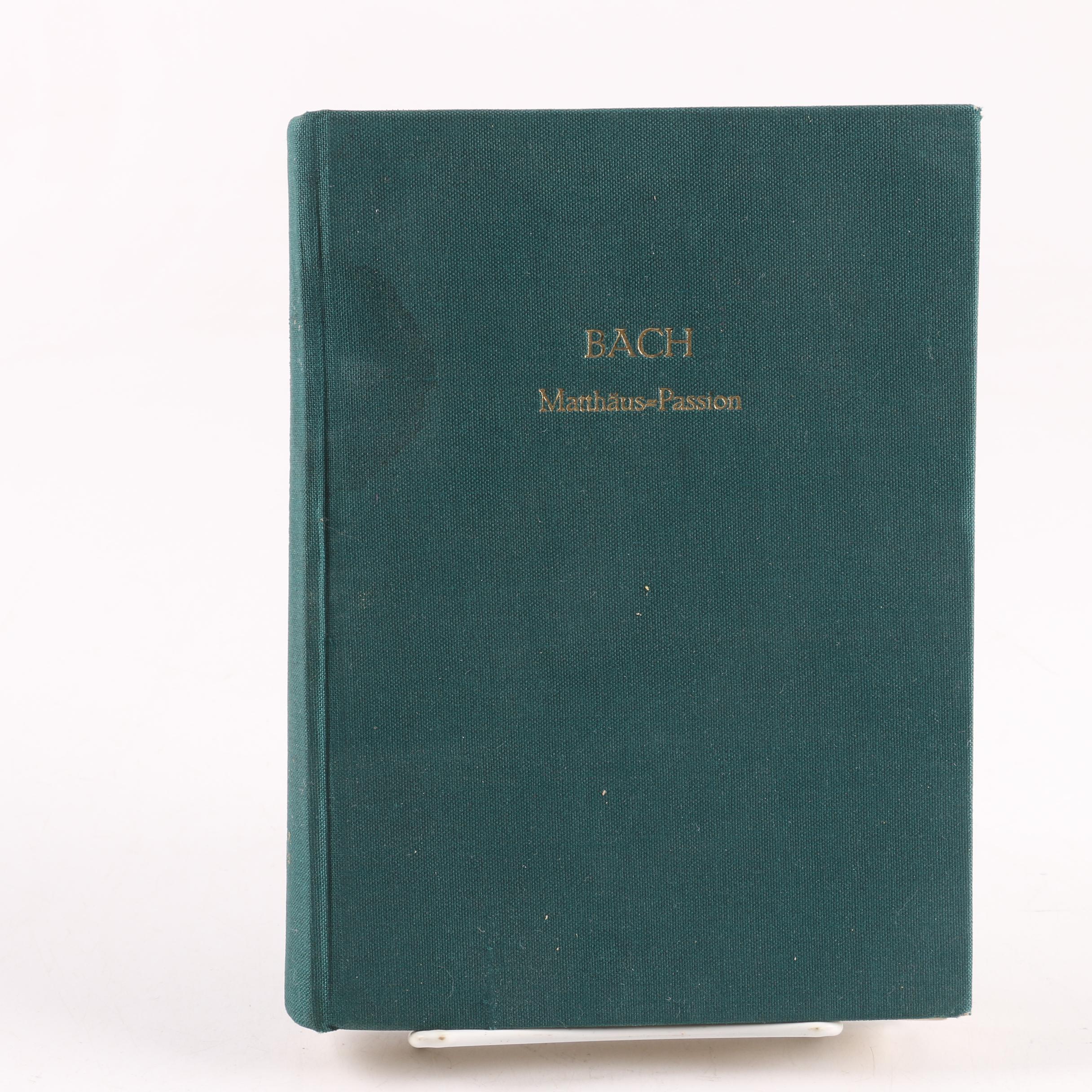 Sheet Music Including Bach's "Matthäus-Passion"
