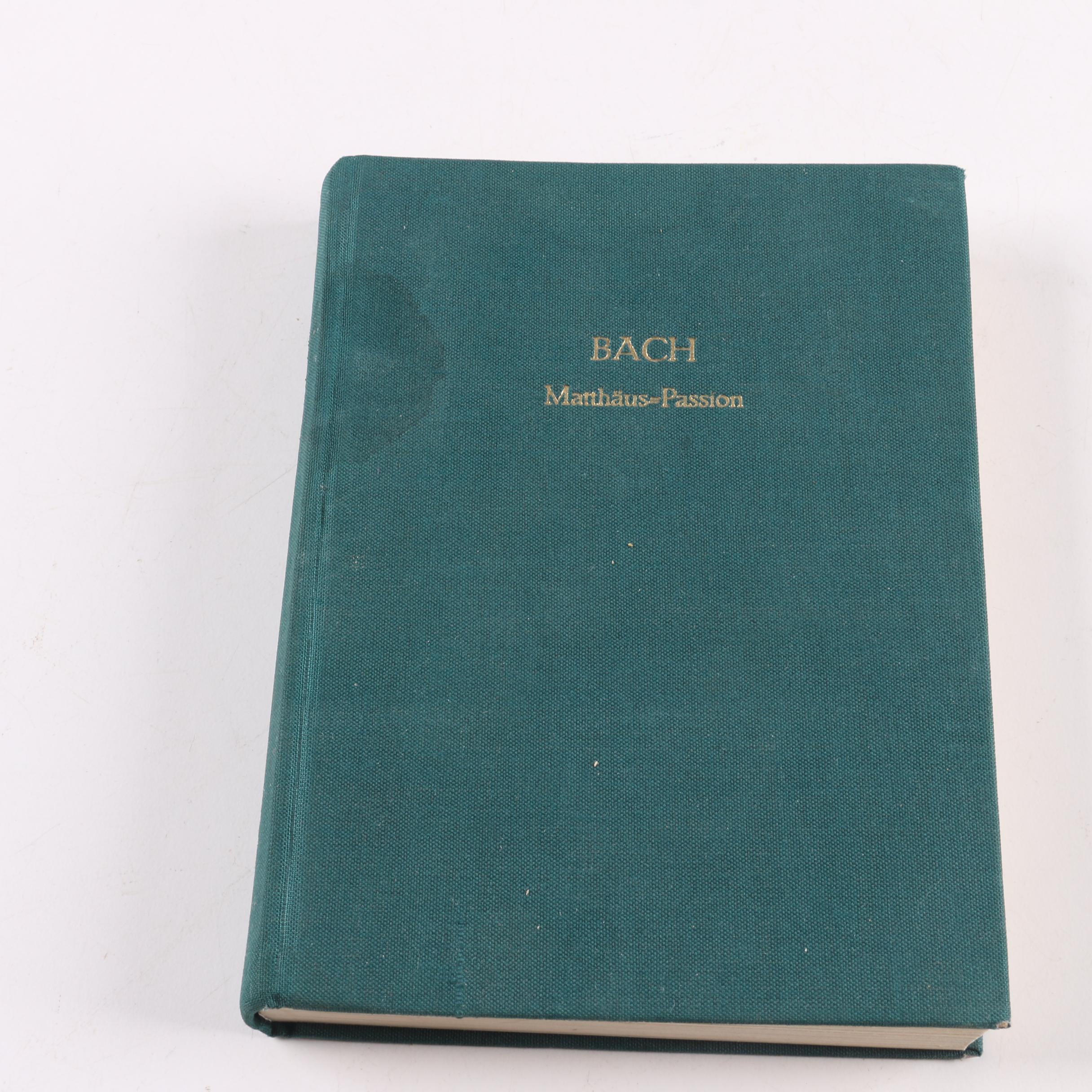 Sheet Music Including Bach's "Matthäus-Passion"