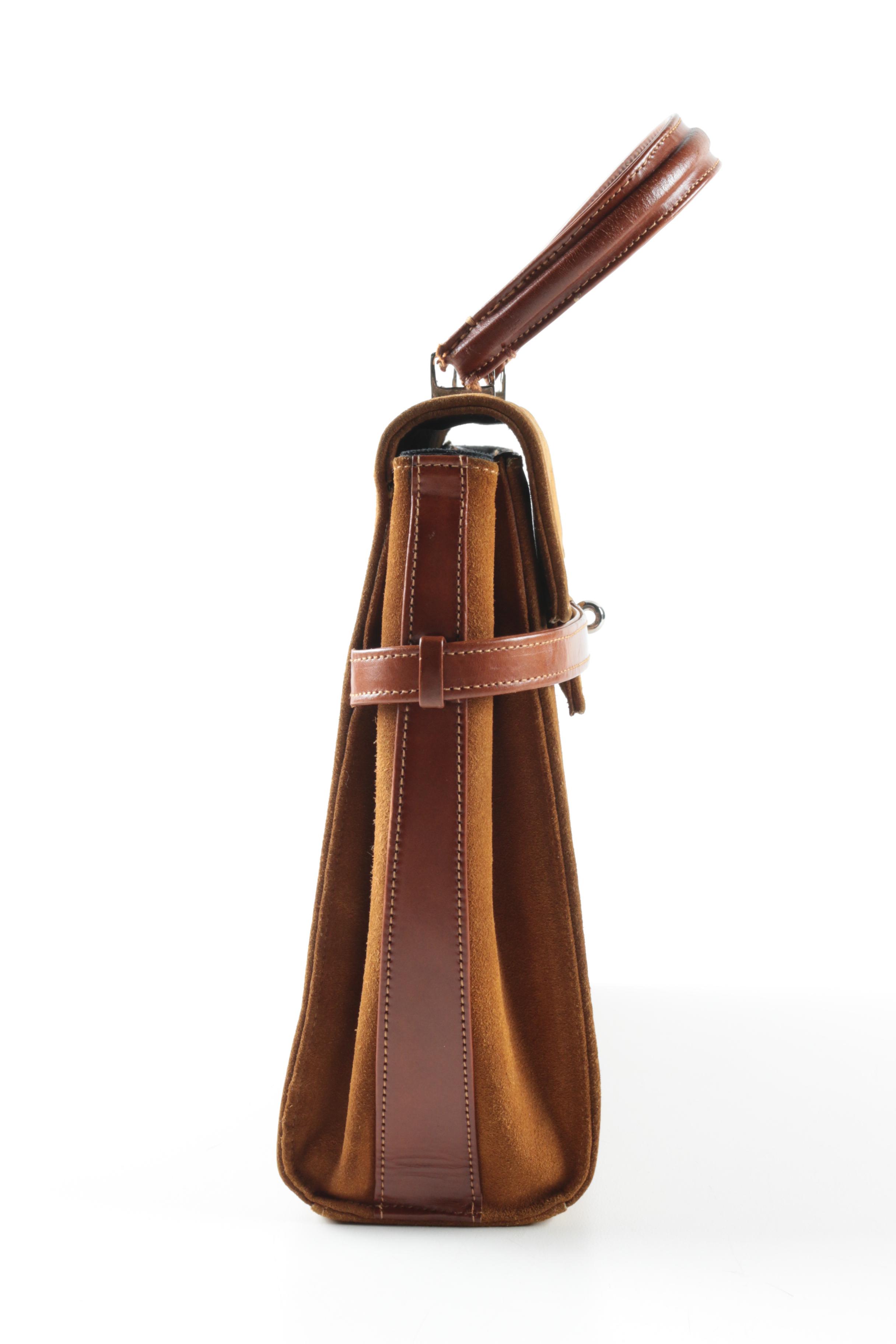 Vintage Suede and Leather Handbag