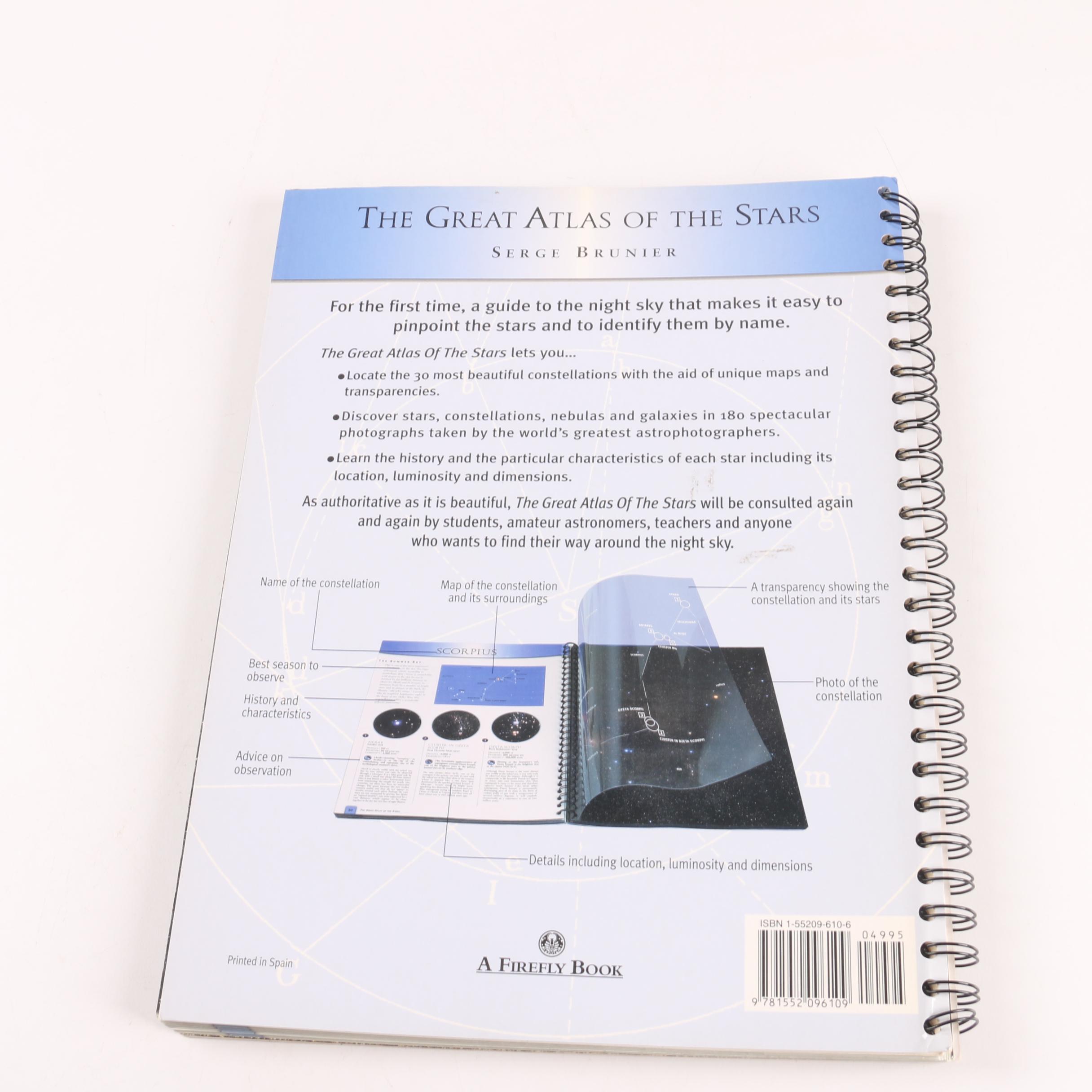 2001 "The Great Atlas of the Stars" by Serge Brunier