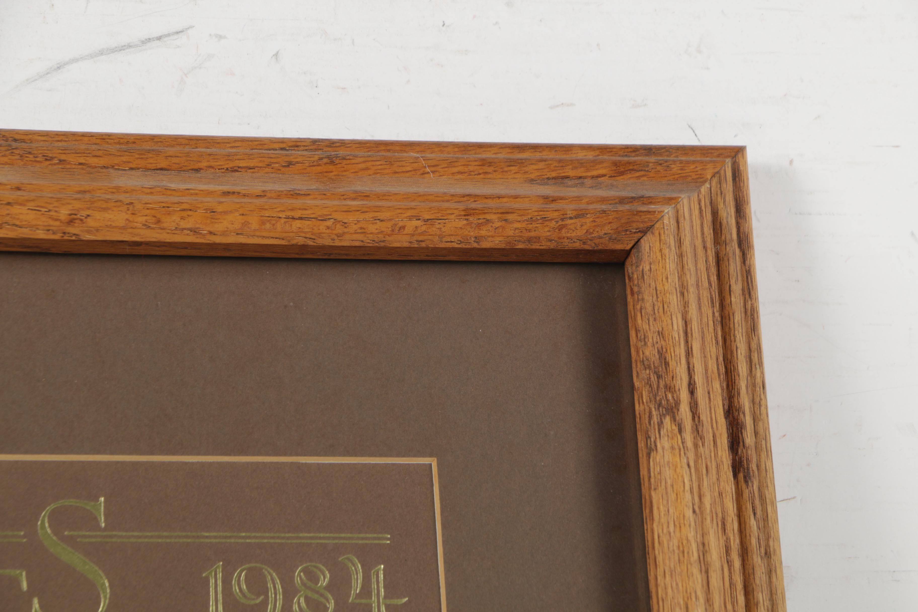 Paul M. Breeden Metal Foil Etchings "L.A. Games 1984"