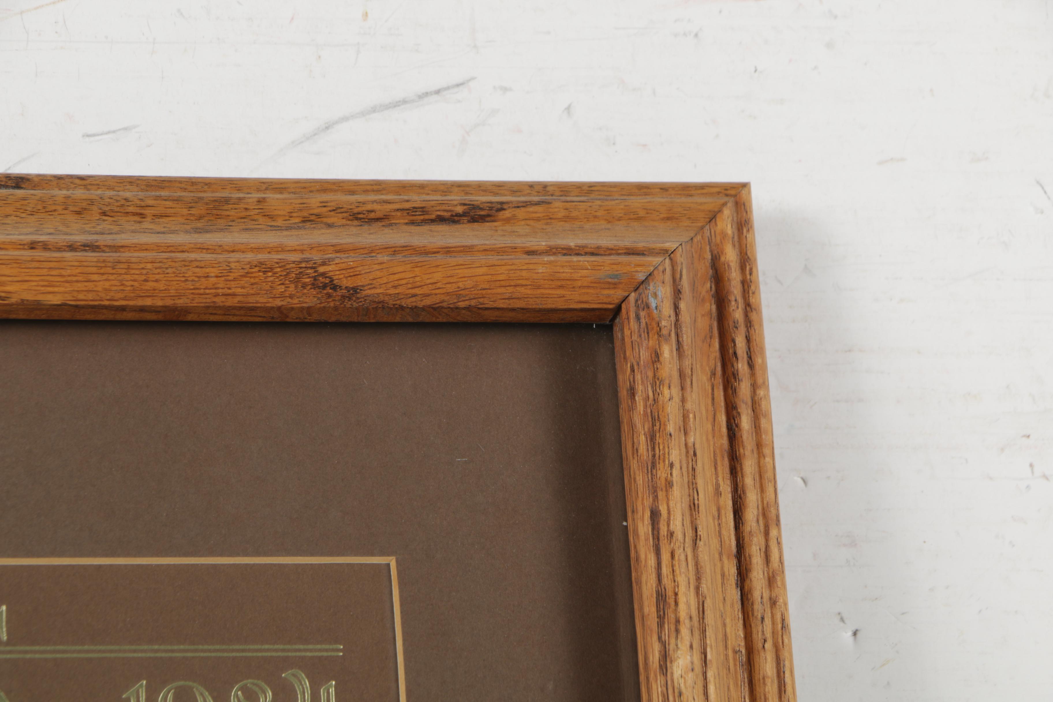 Paul M. Breeden Metal Foil Etchings "L.A. Games 1984"