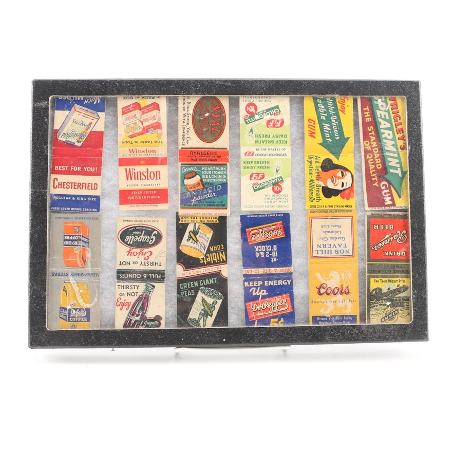 Advertising Matchbooks In Removable Lid Display Box