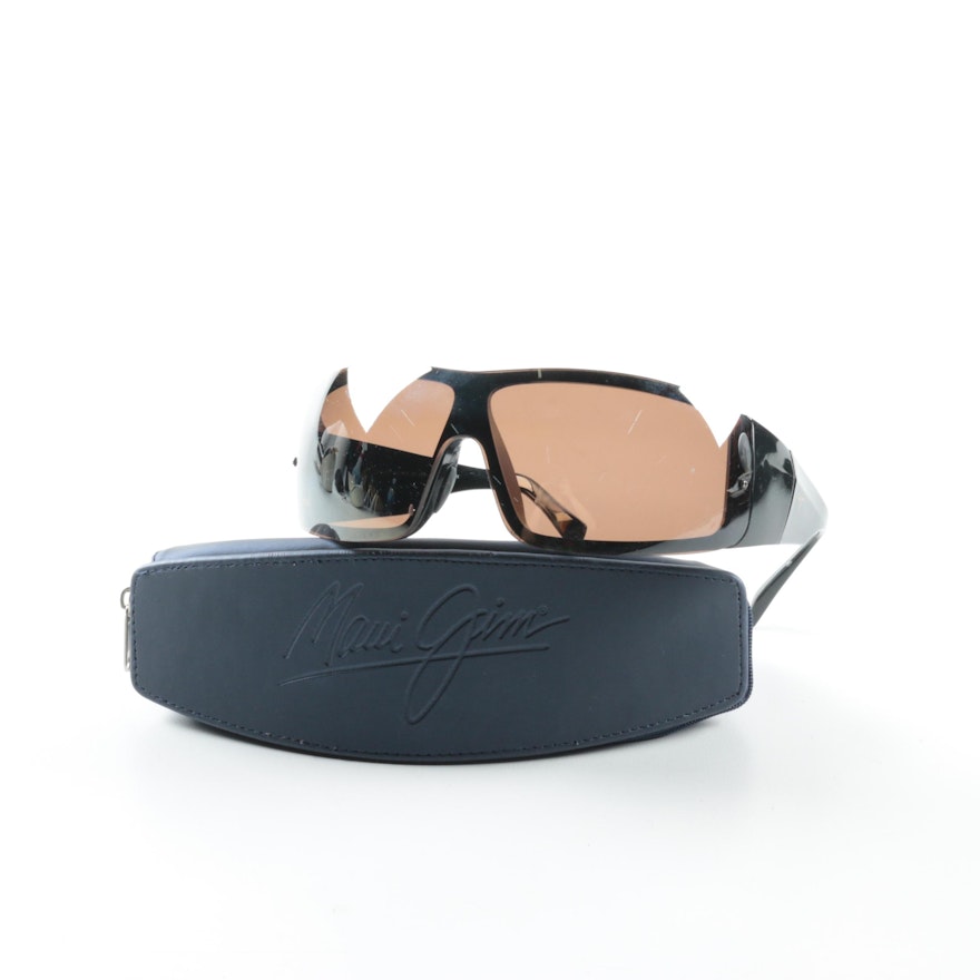 Maui Jim MJ512-02 Wrap Sunglasses with Case