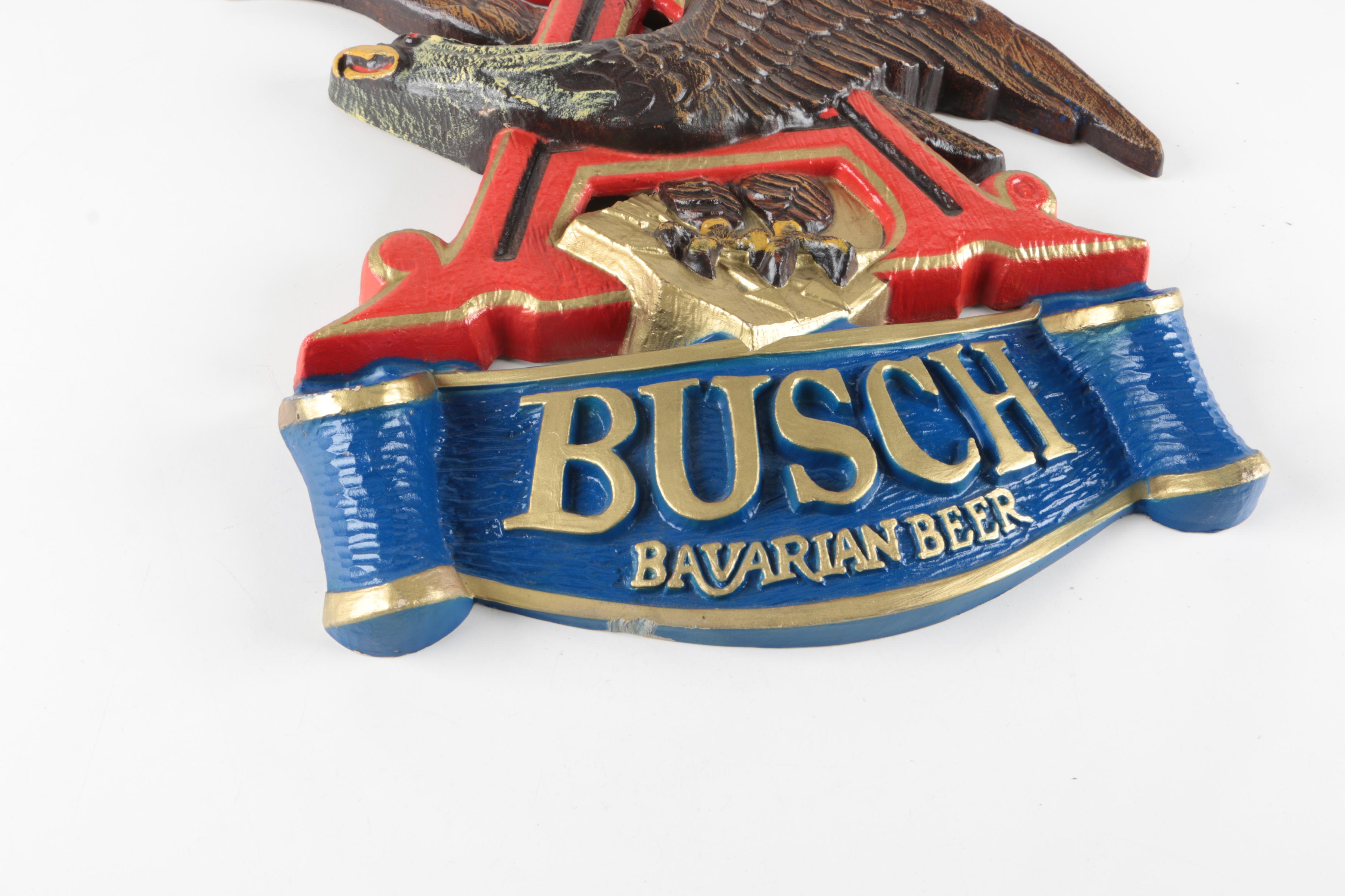 Busch Bavarian Beer Sign