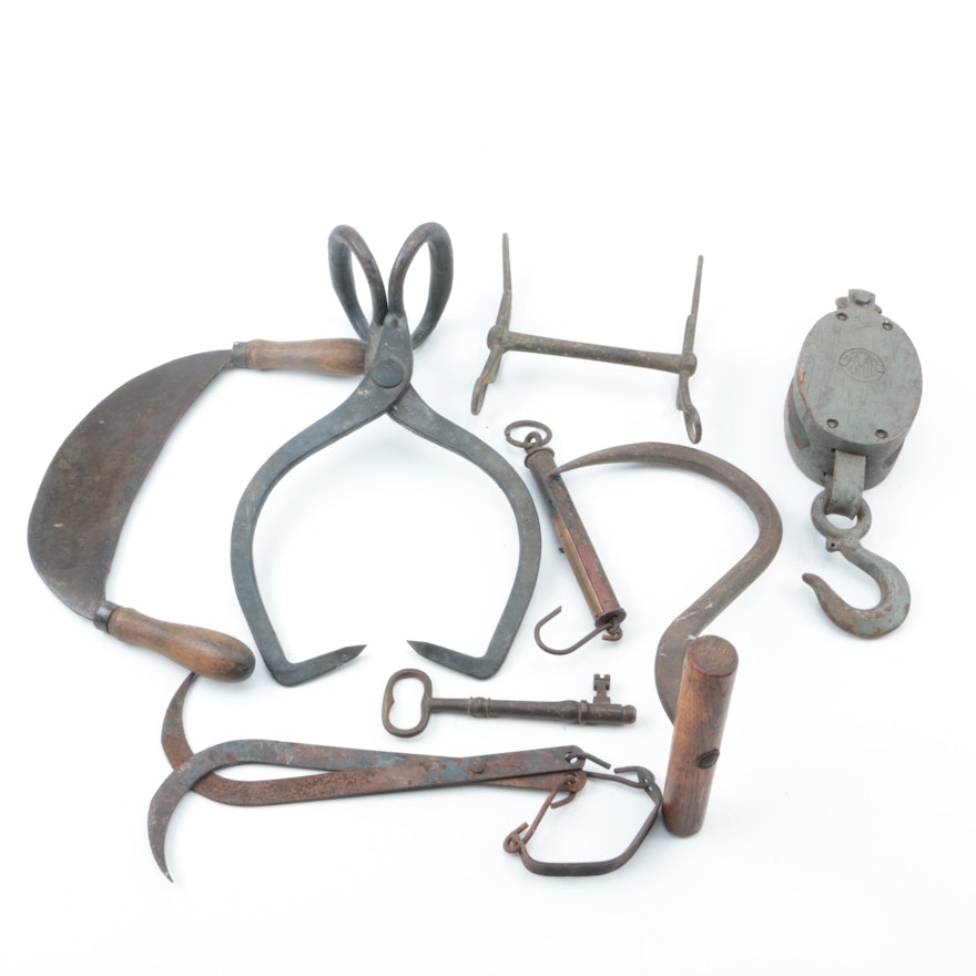 Vintage Metal Field Tools