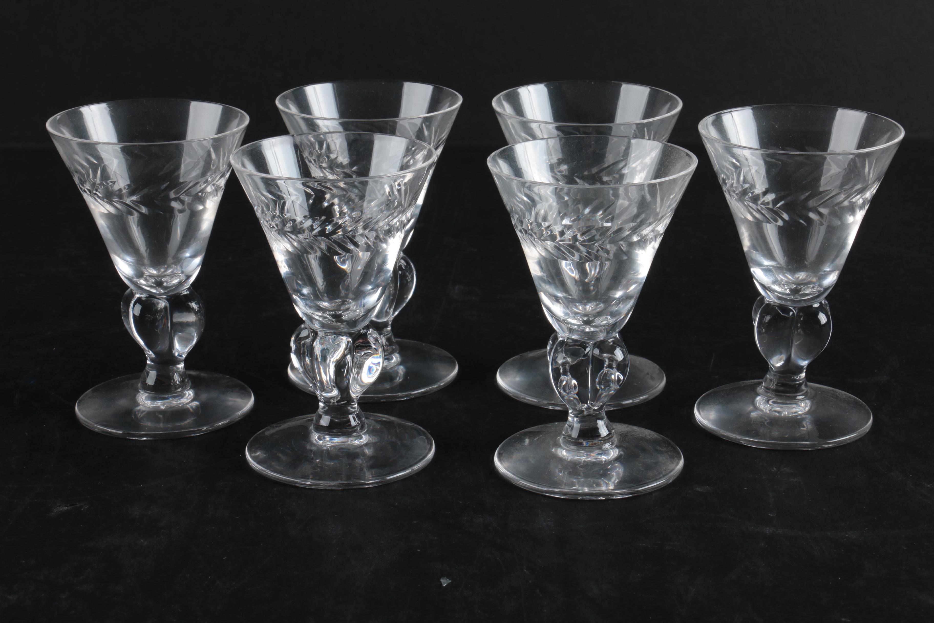 Villeroy & Boch "Milano" and More Crystal Cordial Glasses