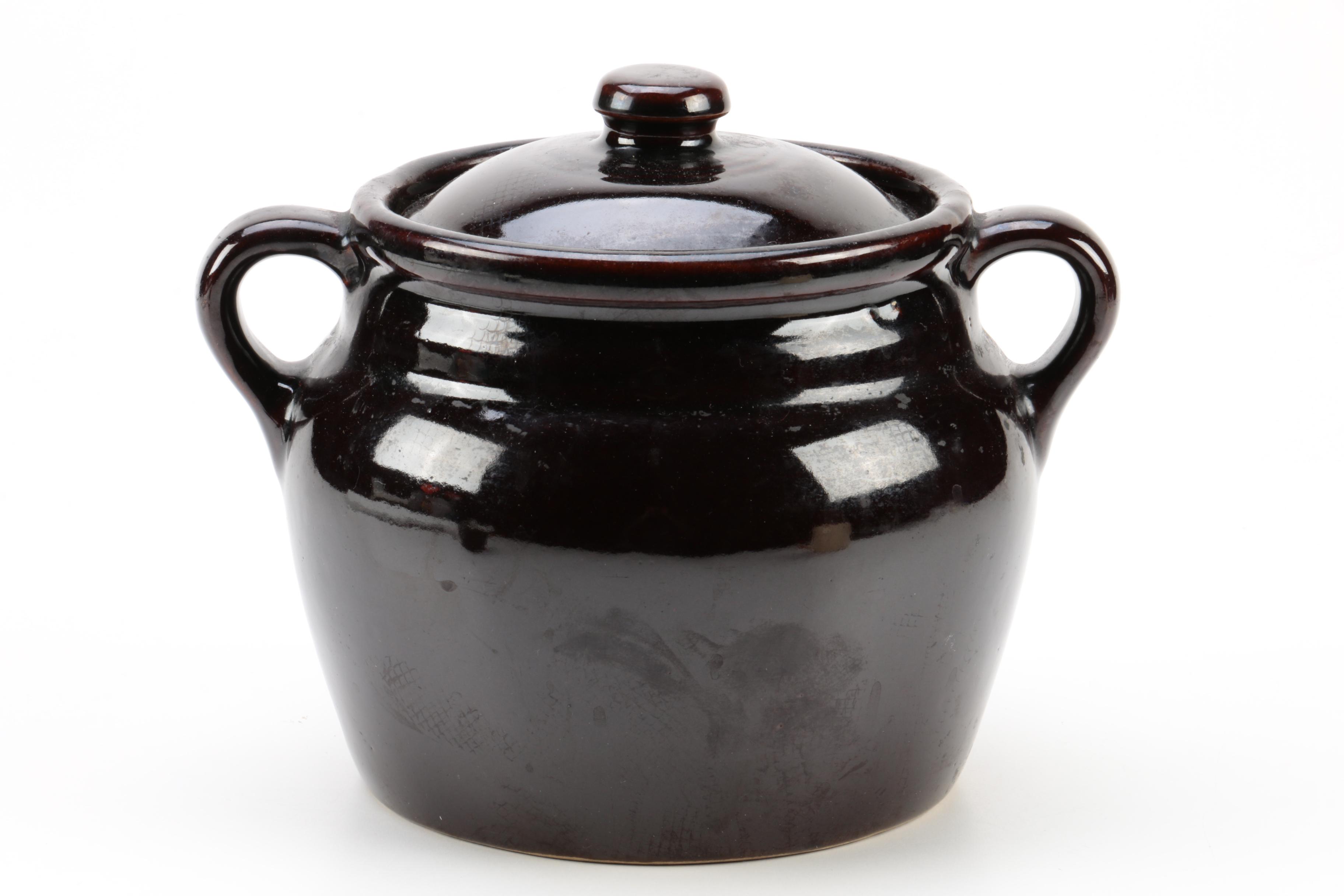 Bean Pot and Staub Iron Enamel Cocotte with a Jug