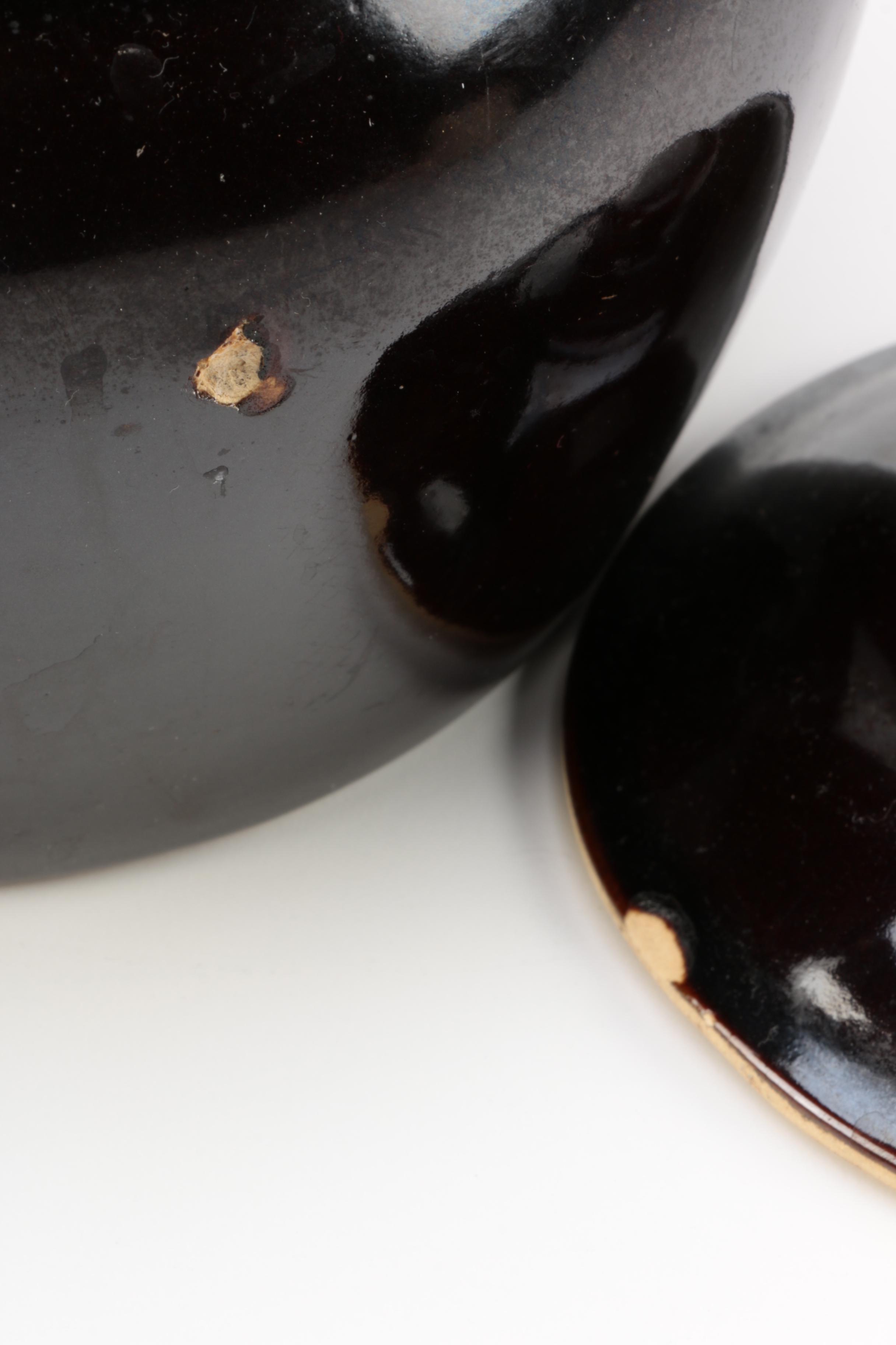 Bean Pot and Staub Iron Enamel Cocotte with a Jug