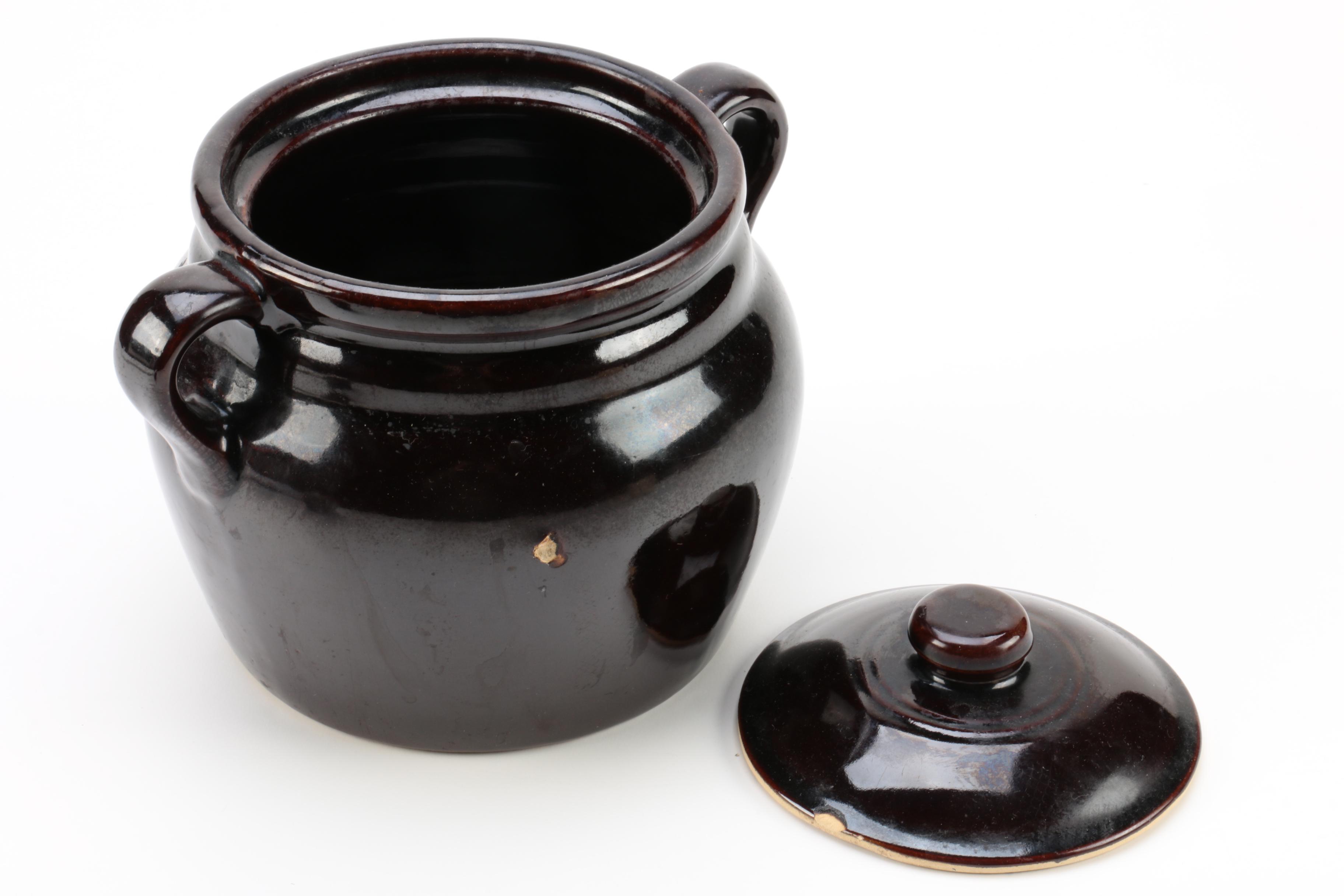 Bean Pot and Staub Iron Enamel Cocotte with a Jug