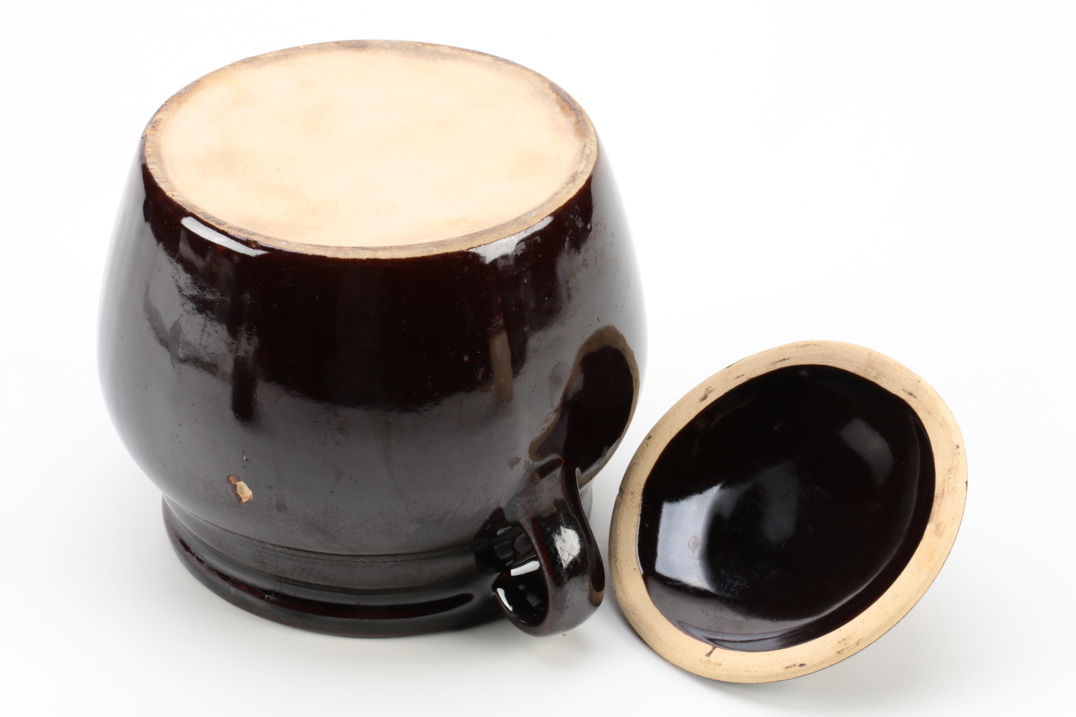 Bean Pot and Staub Iron Enamel Cocotte with a Jug