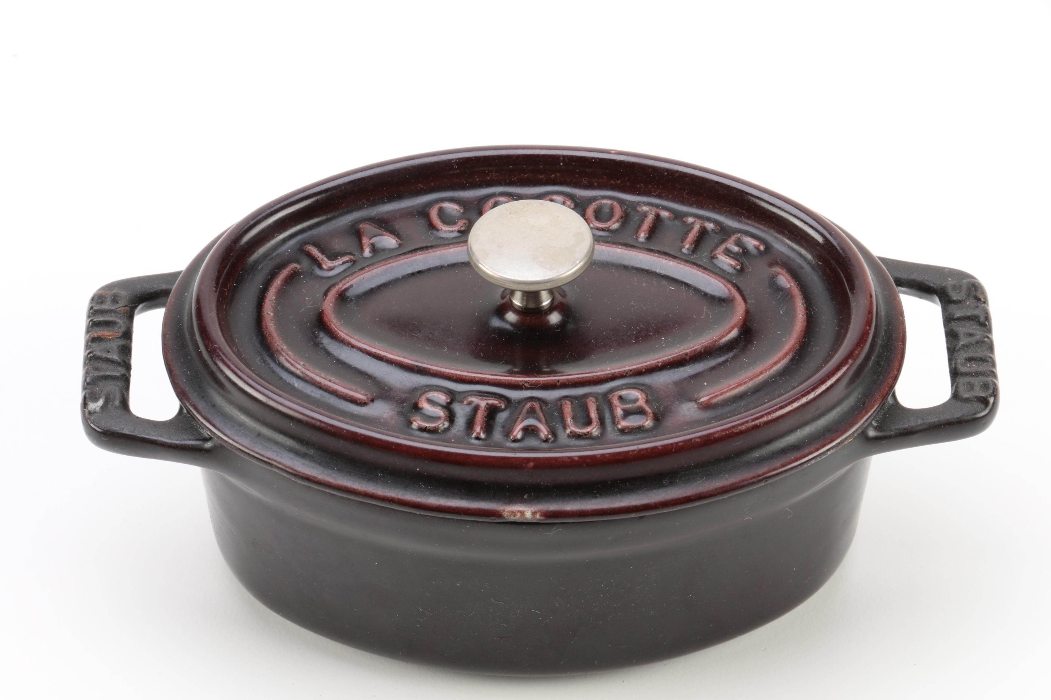 Bean Pot and Staub Iron Enamel Cocotte with a Jug