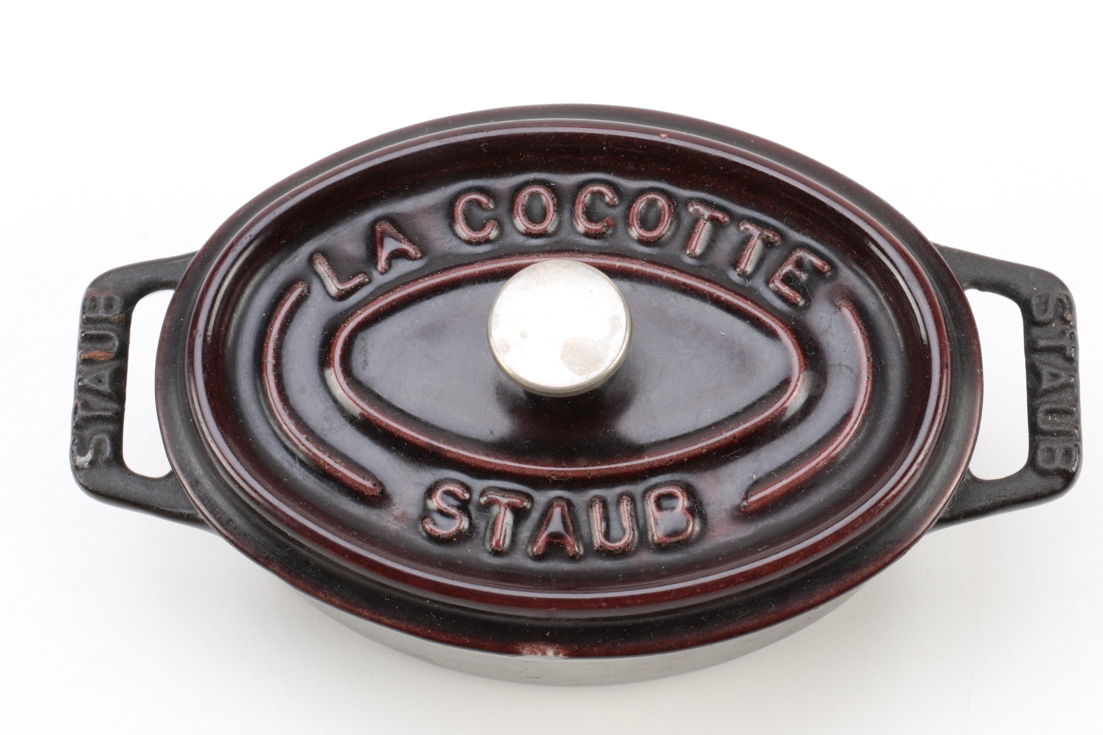 Bean Pot and Staub Iron Enamel Cocotte with a Jug