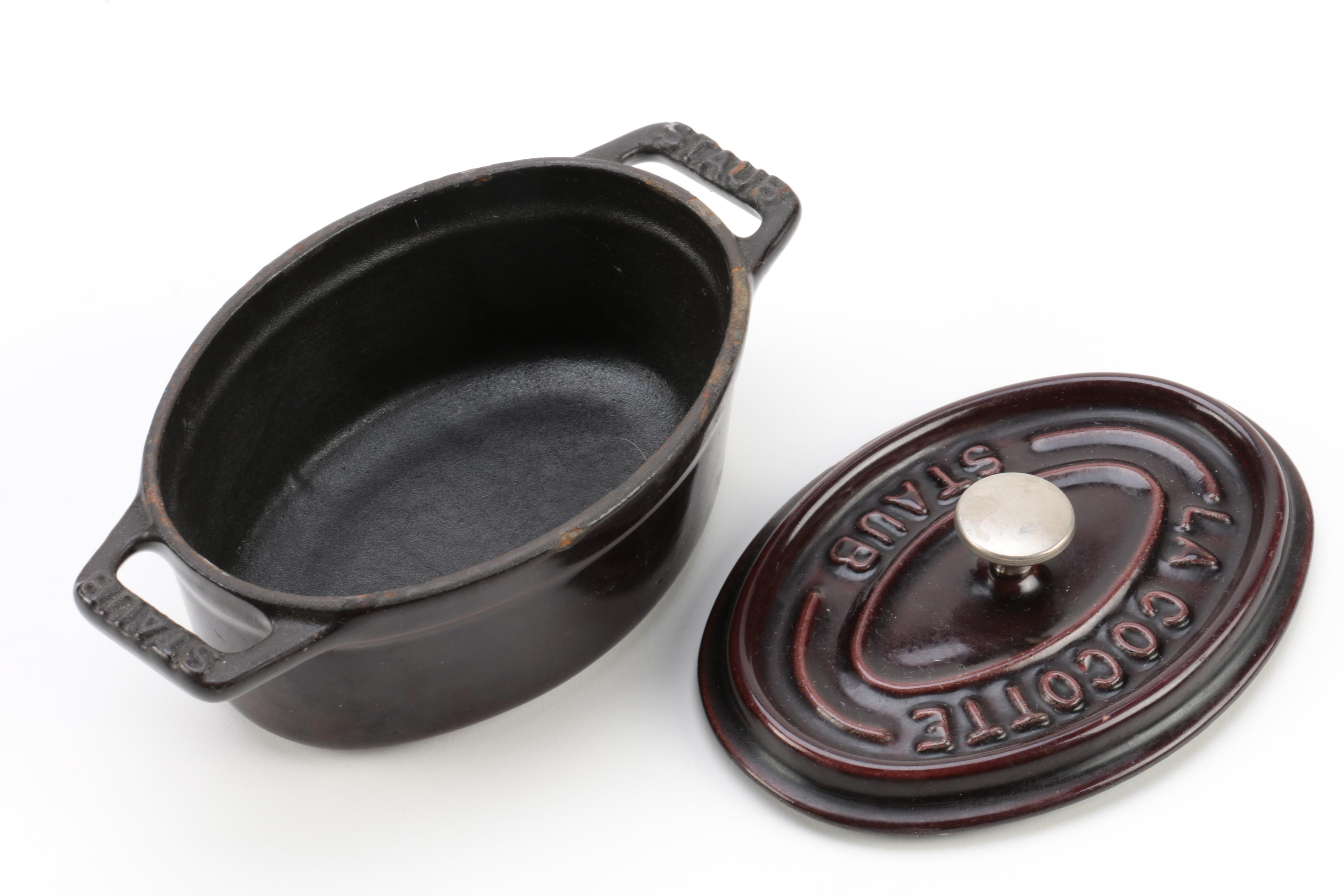 Bean Pot and Staub Iron Enamel Cocotte with a Jug