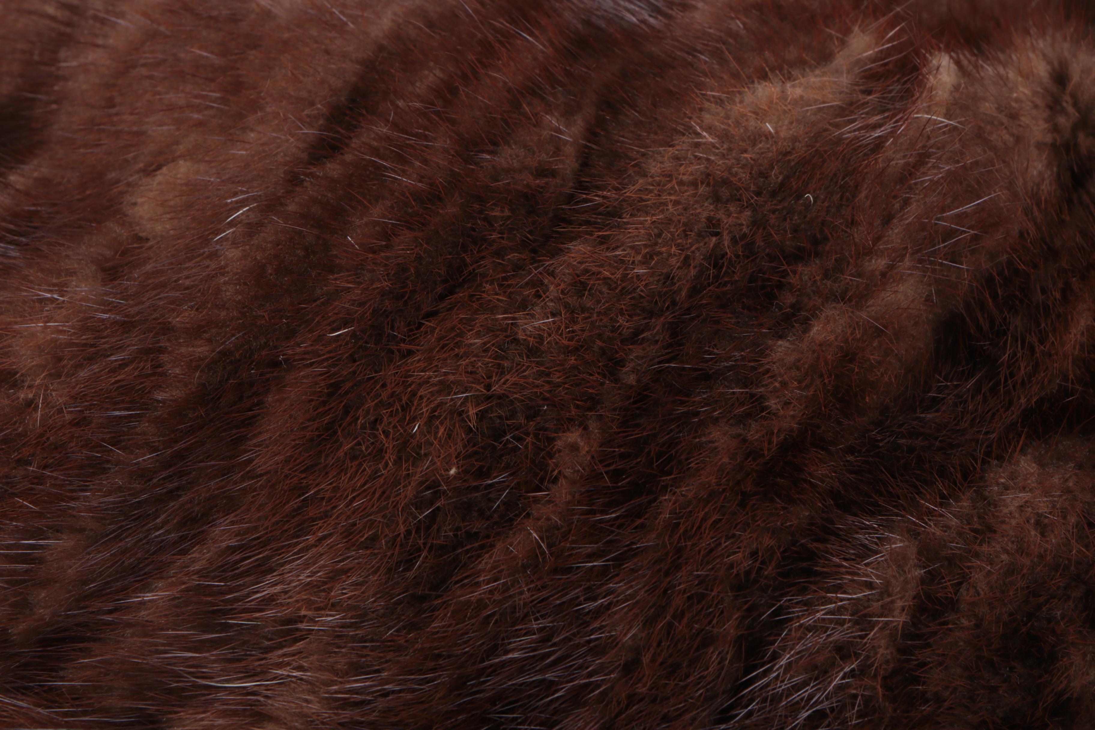 Vintage Gus Meyer Mink Fur Hat and Ruched Velvet Hat Saks Fifth Avenue Millinery