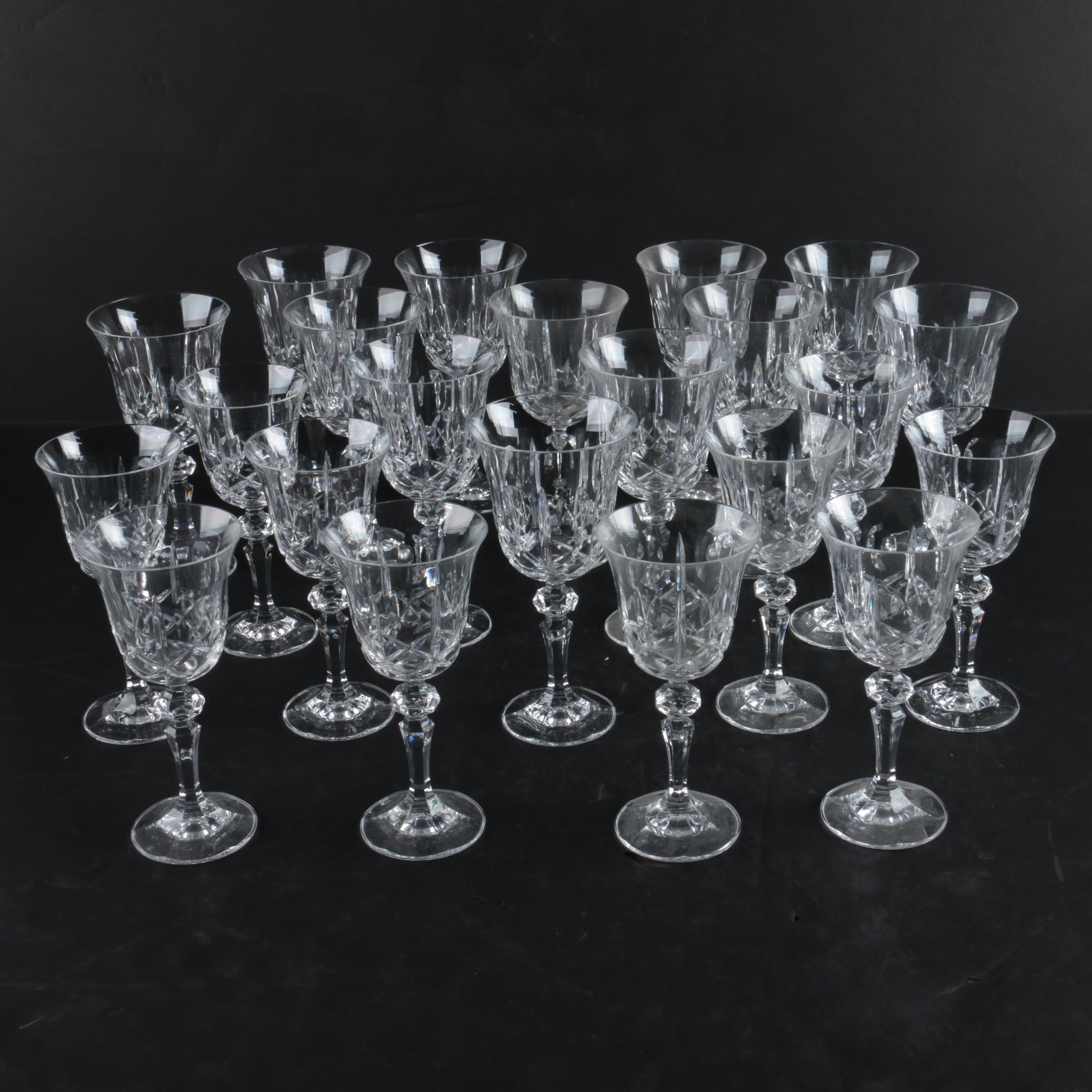 Collection of Bohemia Crystal Stemware