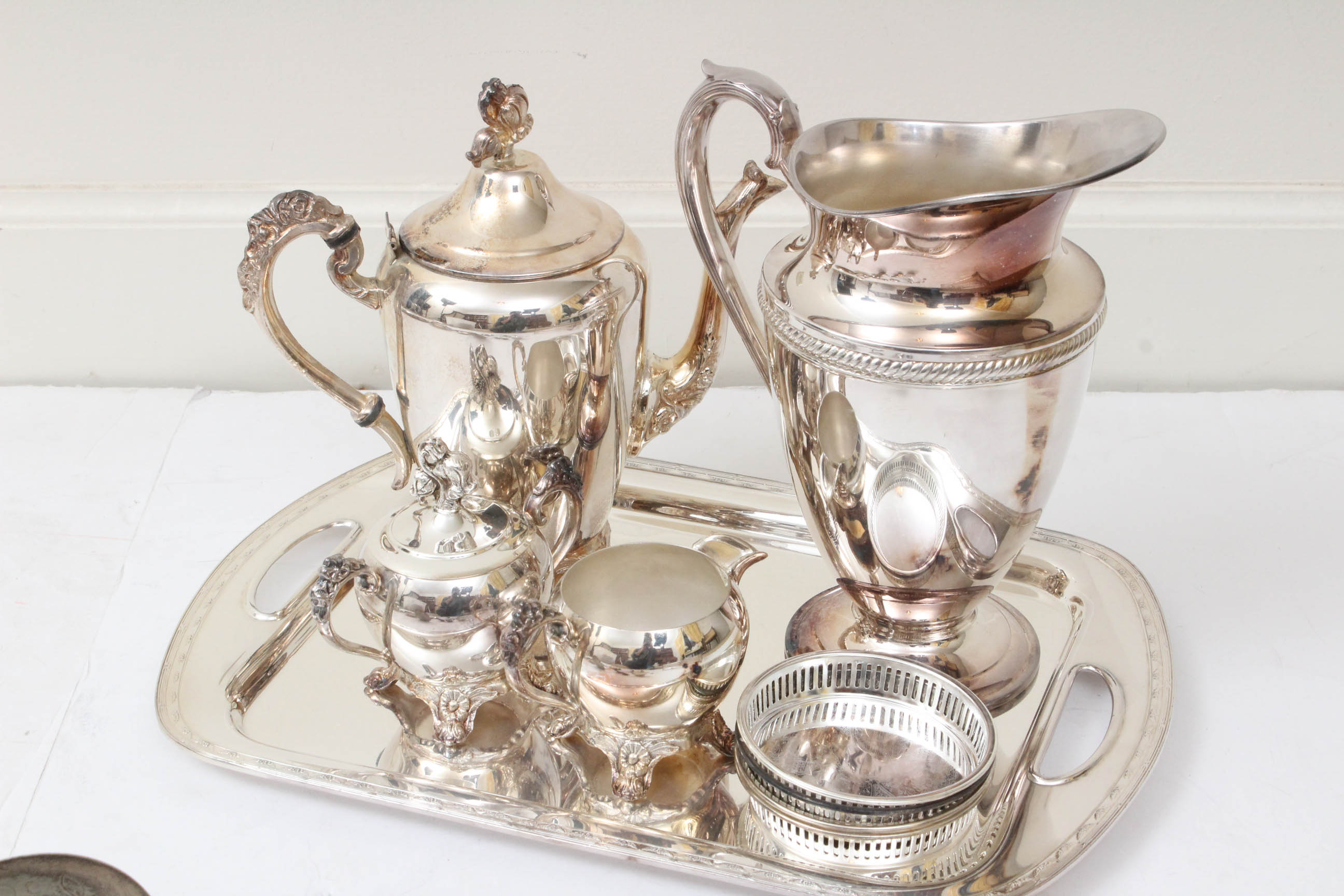 Vintage International Silver, Castlon, and Other Plated Silver Tableware