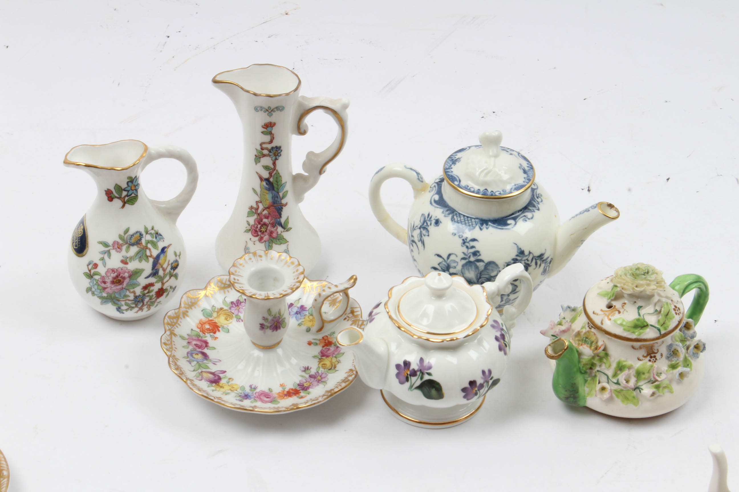 Miniture Porcelain Tea Sets Featuring Shelley, Healacraft, Crown Staffordshire