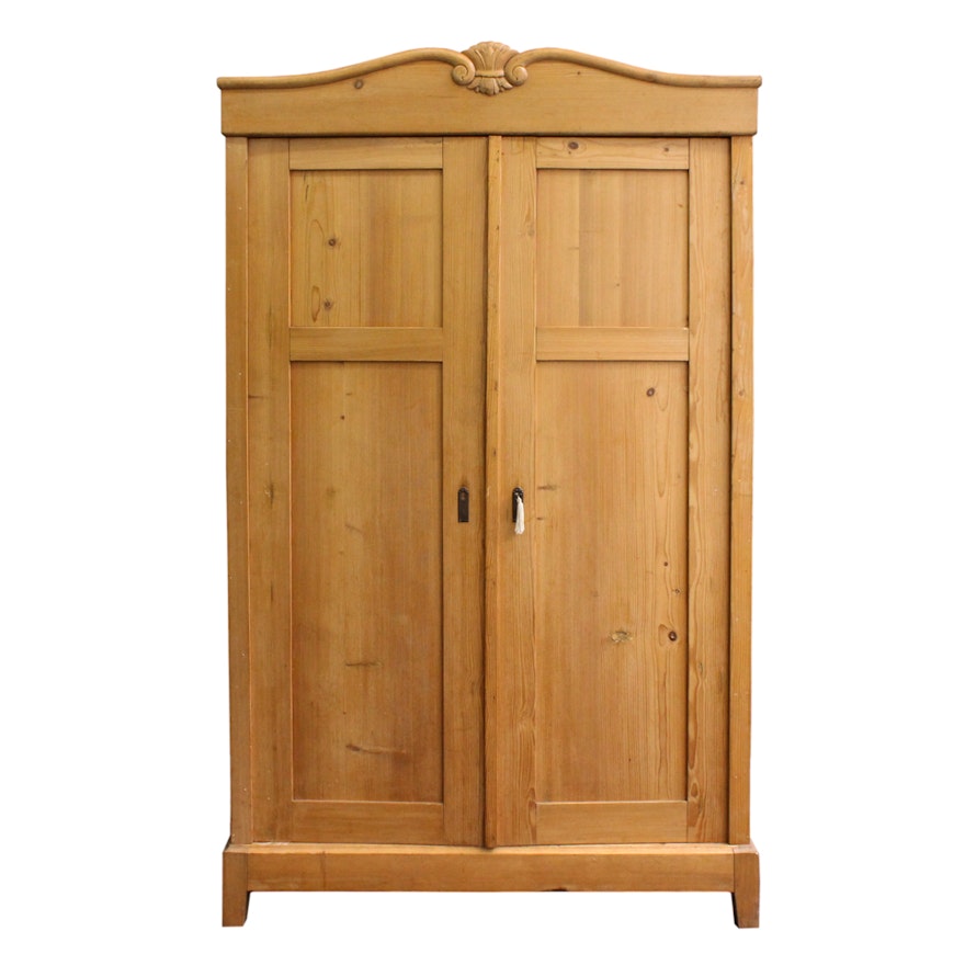 Antique Pine Knockdown Wardrobe