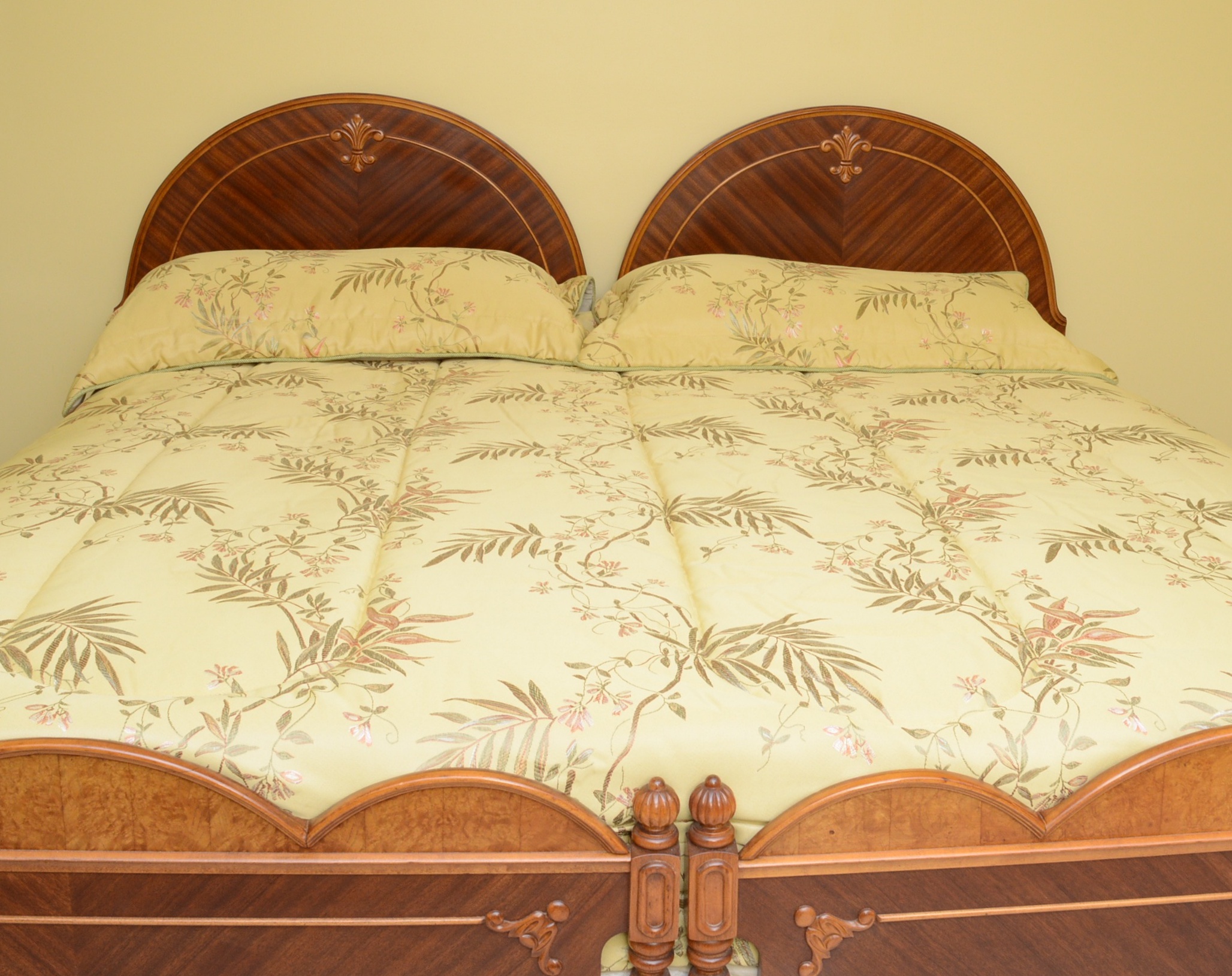 1940's Twin Bed Frames with King Mattress