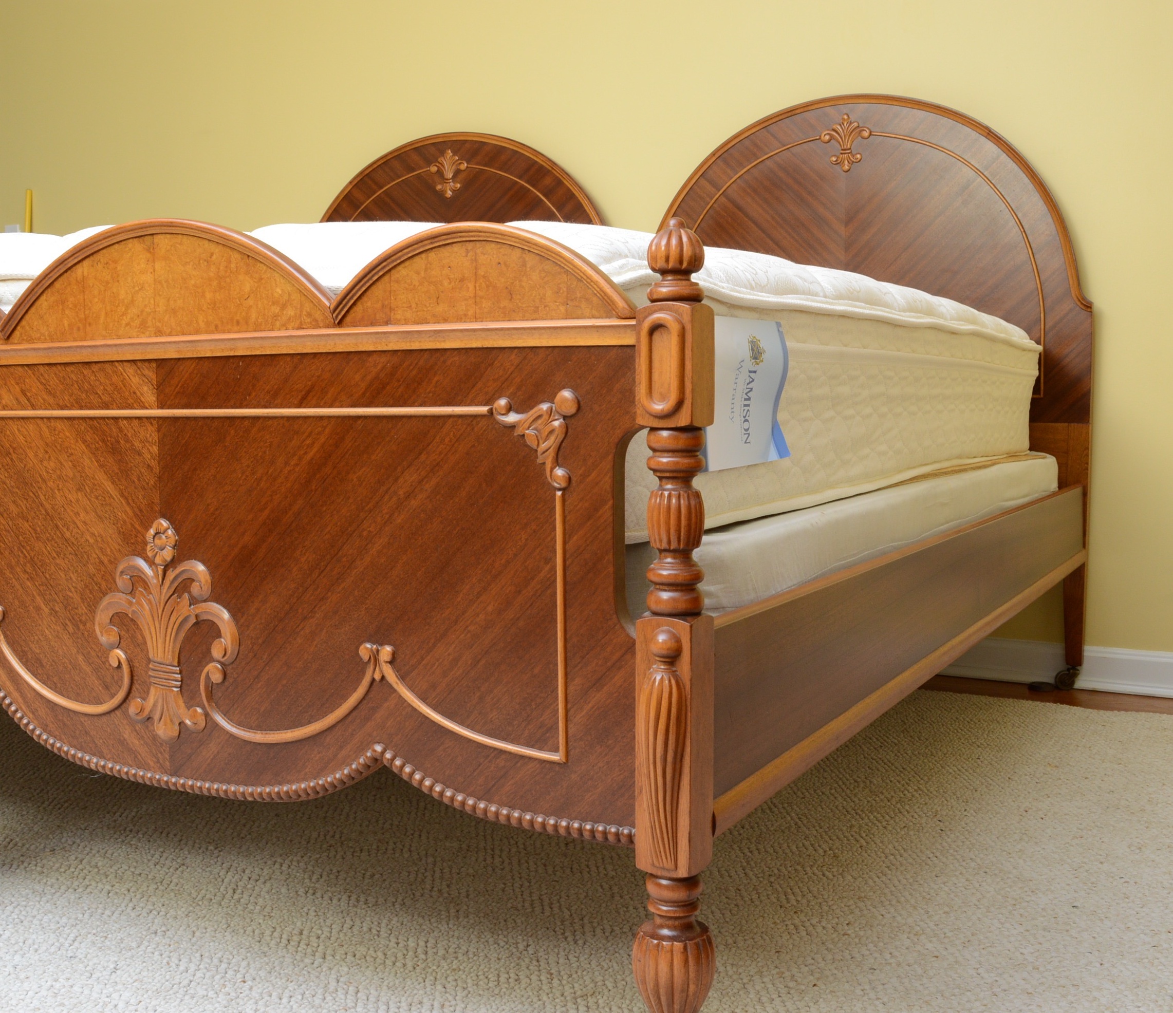 1940's Twin Bed Frames with King Mattress