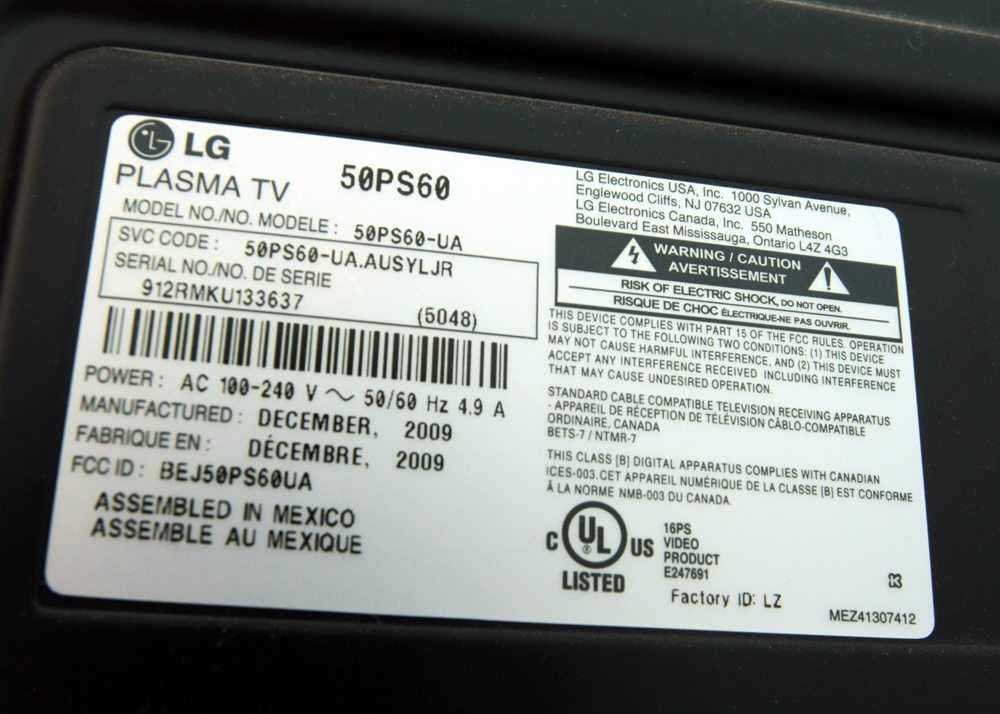 LG Plasma Televsion