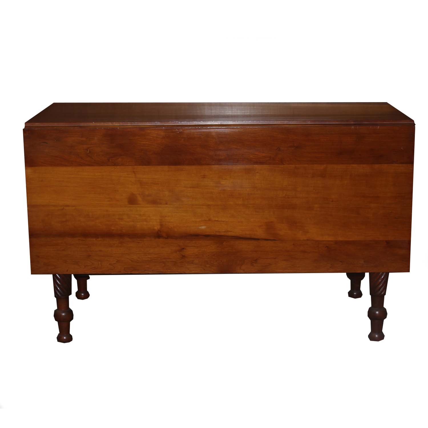 Antique Cherry Wood Drop Leaf Dining Table