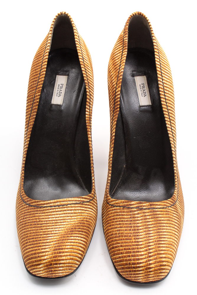 Prada Pumps with Curved Heels