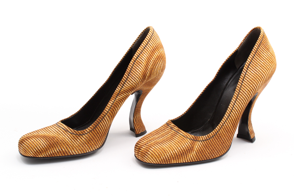 Prada Pumps with Curved Heels