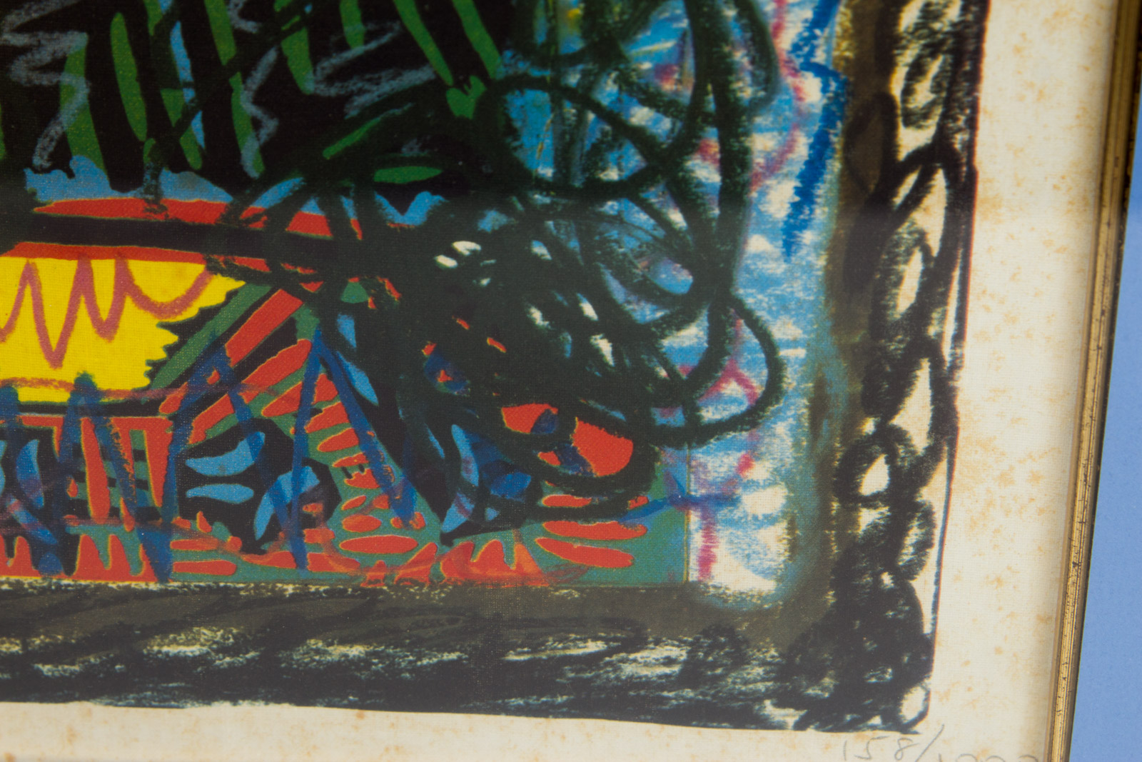 Offset Lithograph After Picasso "Woman In A Hat With Pompoms and Printed Blouse"