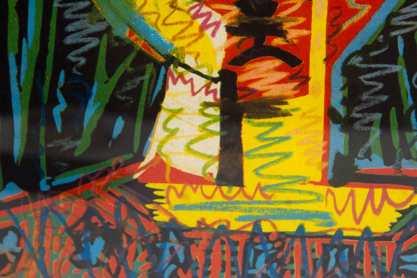 Offset Lithograph After Picasso "Woman In A Hat With Pompoms and Printed Blouse"