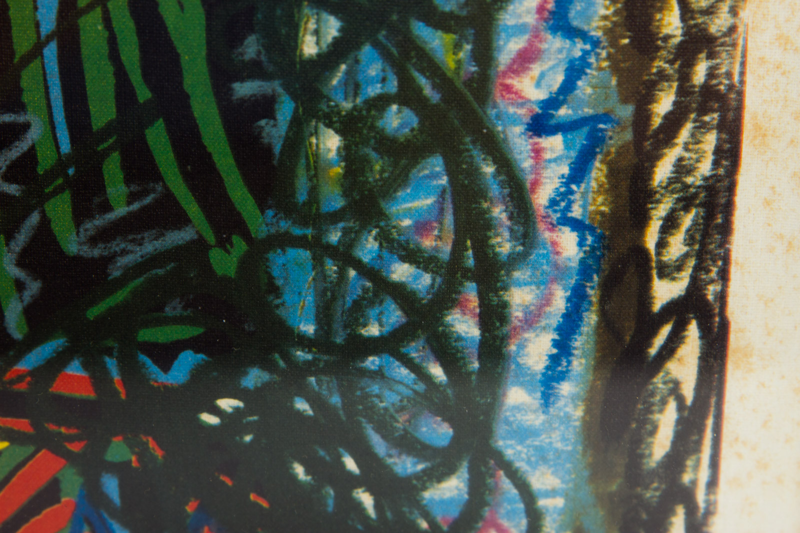 Offset Lithograph After Picasso "Woman In A Hat With Pompoms and Printed Blouse"